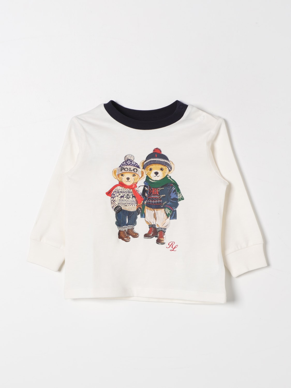 POLO RALPH LAUREN T-SHIRT: T-shirt kinder Polo Ralph Lauren, Weiß - Img 1