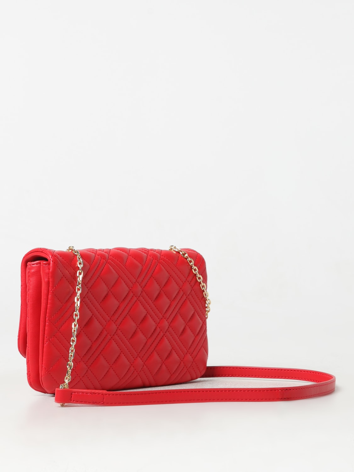 LOVE MOSCHINO MINI BAG: Shoulder bag woman Love Moschino, Red - Img 2