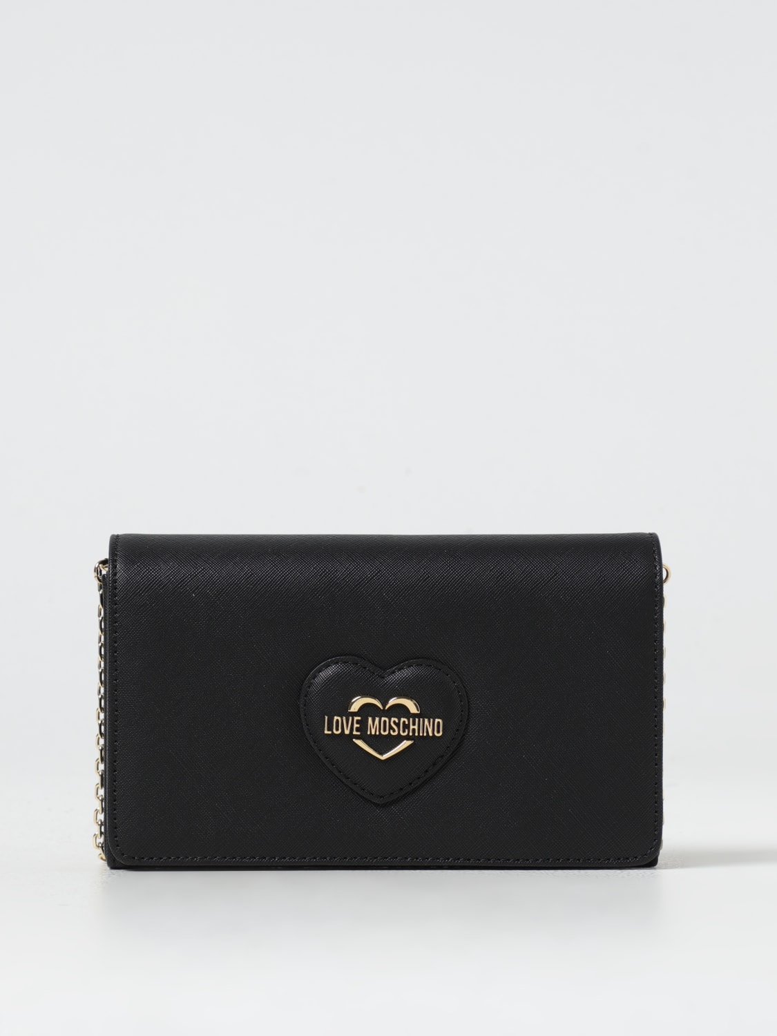 LOVE MOSCHINO MINI BAG: Shoulder bag woman Love Moschino, Black - Img 1