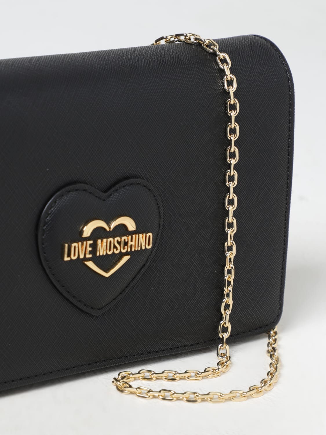 LOVE MOSCHINO MINI BAG: Shoulder bag woman Love Moschino, Black - Img 3