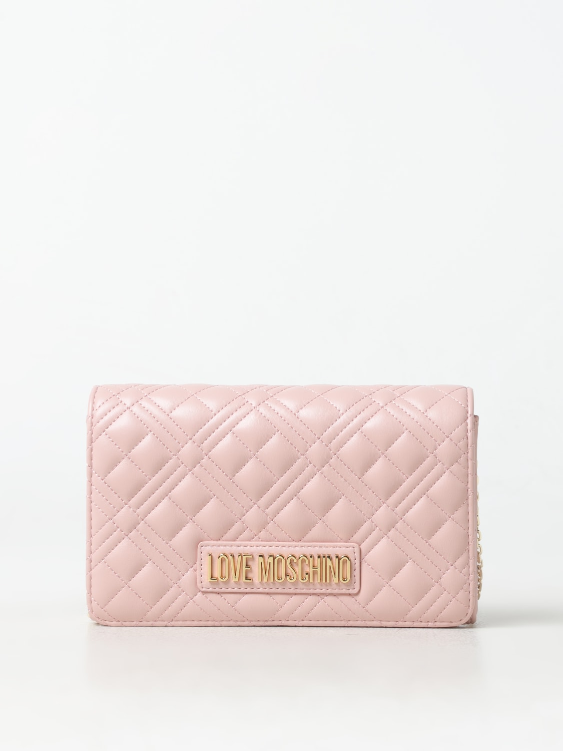 LOVE MOSCHINO MINI BAG: Shoulder bag woman Love Moschino, Dust - Img 1