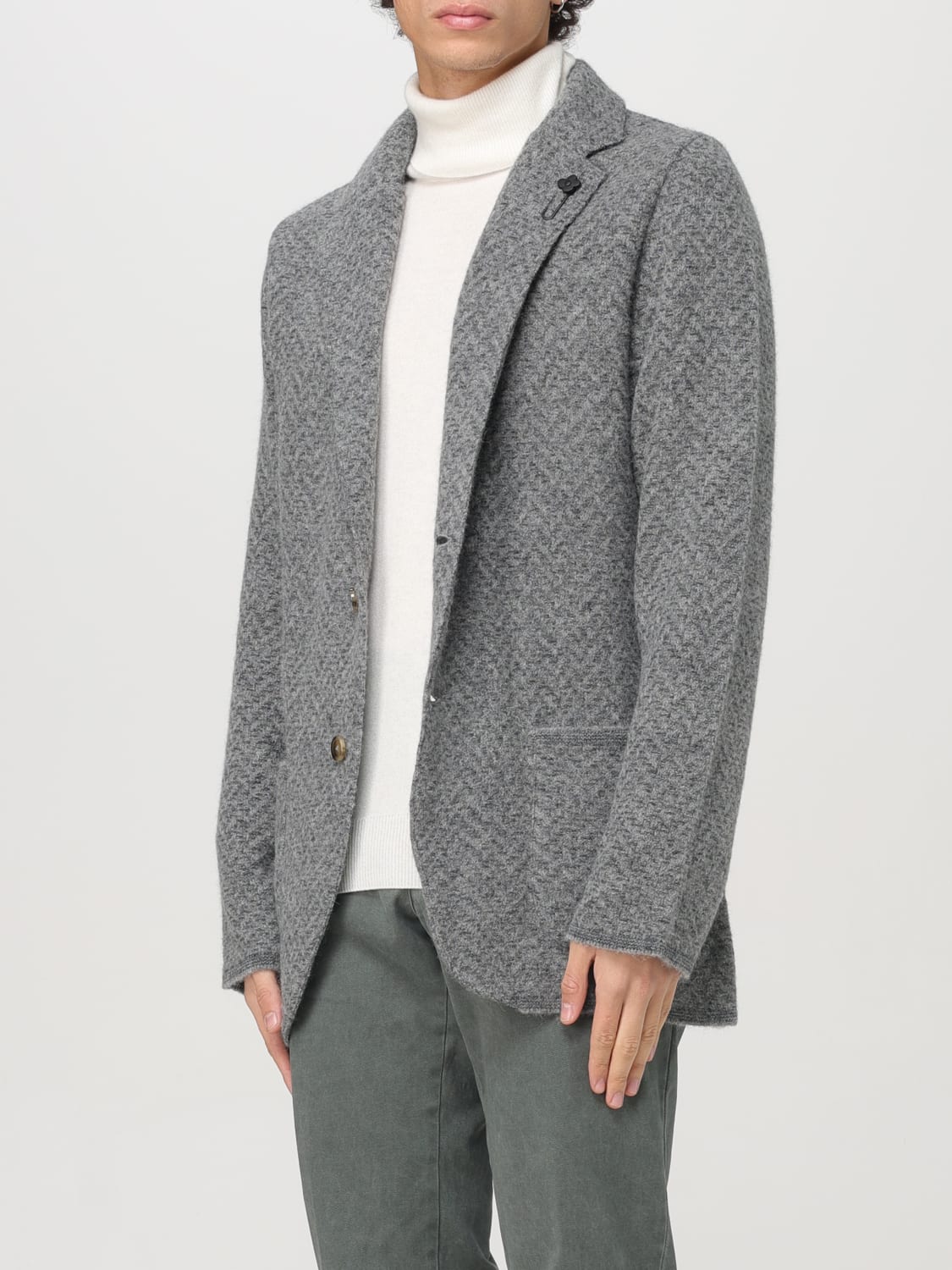 LARDINI JACKET: Lardini men's blazer, Grey - Img 3