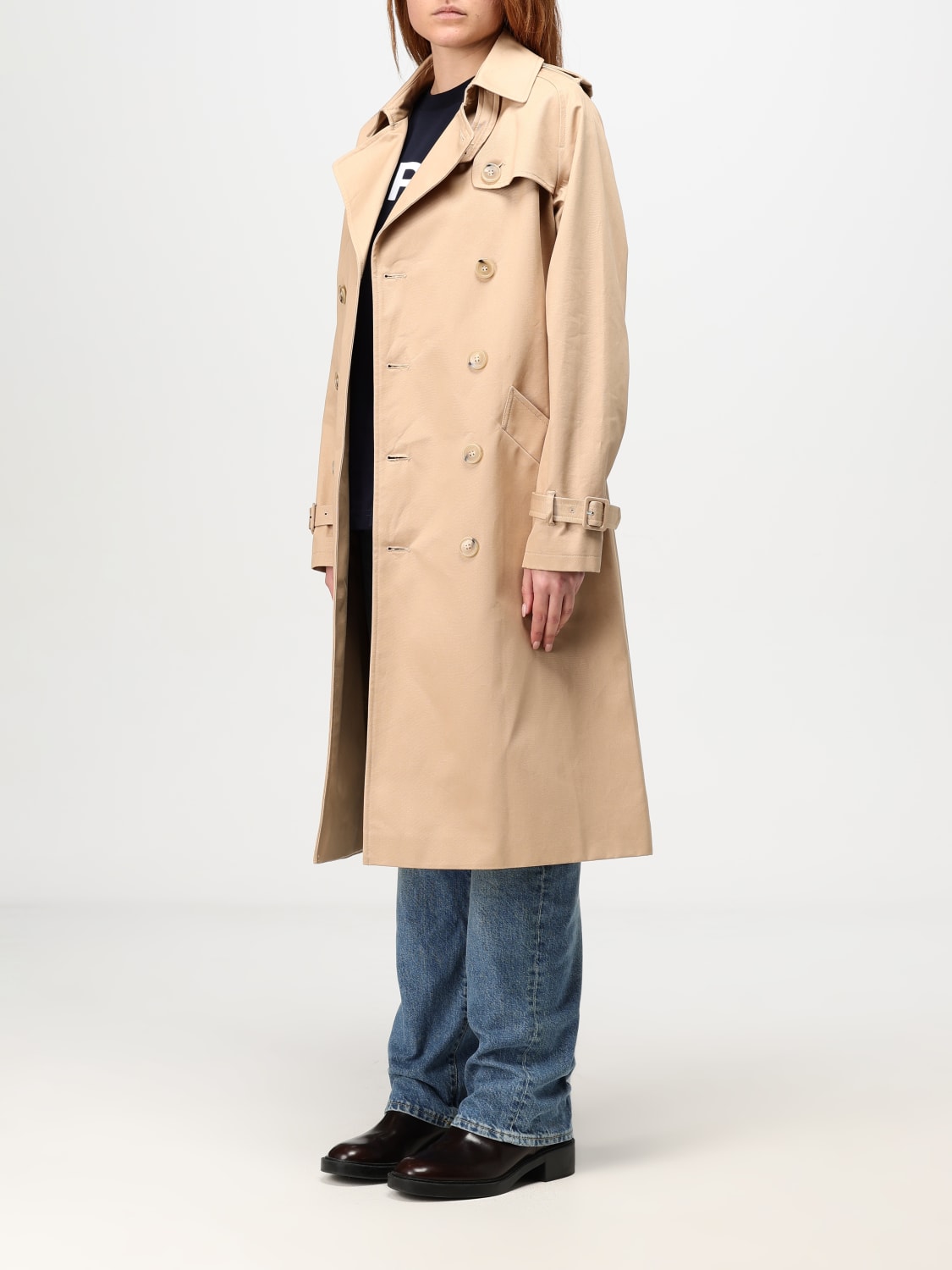 A.P.C.：トレンチコート レディース - ベージュ | GIGLIO.COM