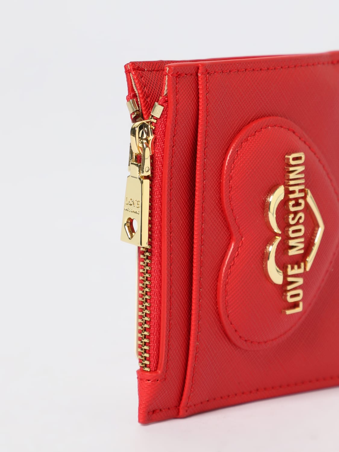LOVE MOSCHINO WALLET: Wallet woman Love Moschino, Red - Img 3