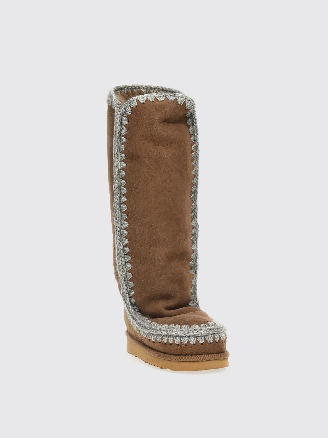 MOU САПОГИ: Полусапоги Женское Mou, Коричневый - Img 2