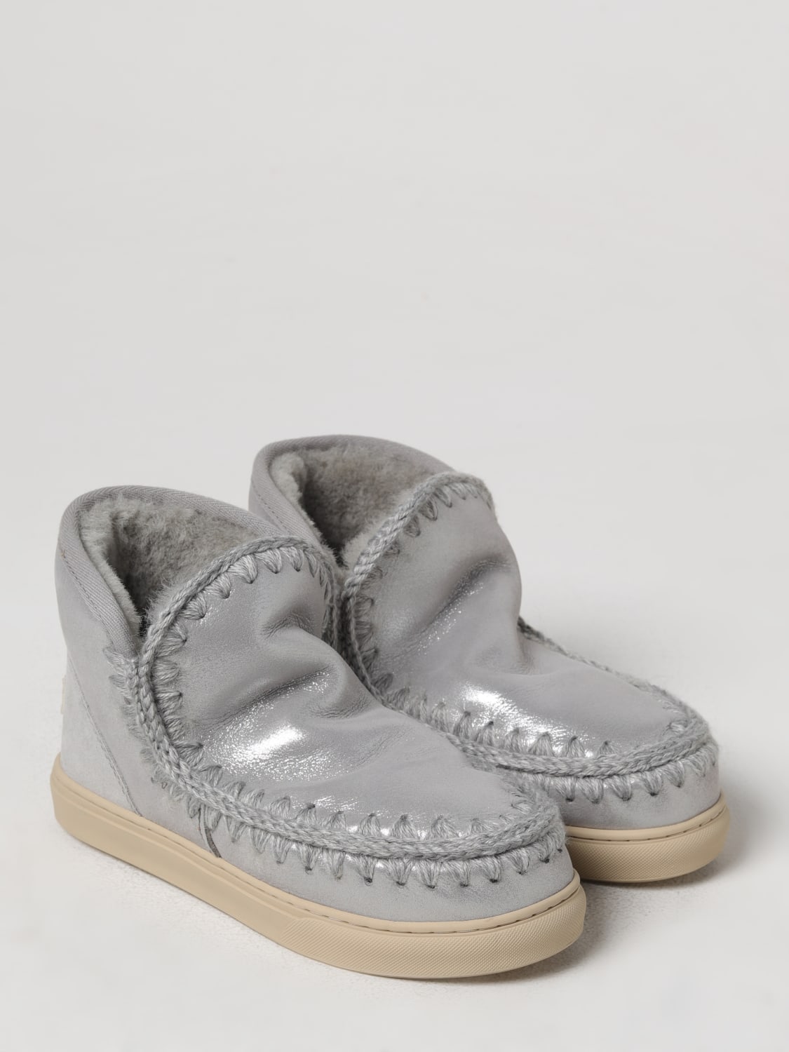 MOU BOOTS: Sneakers woman Mou, Silver - Img 2