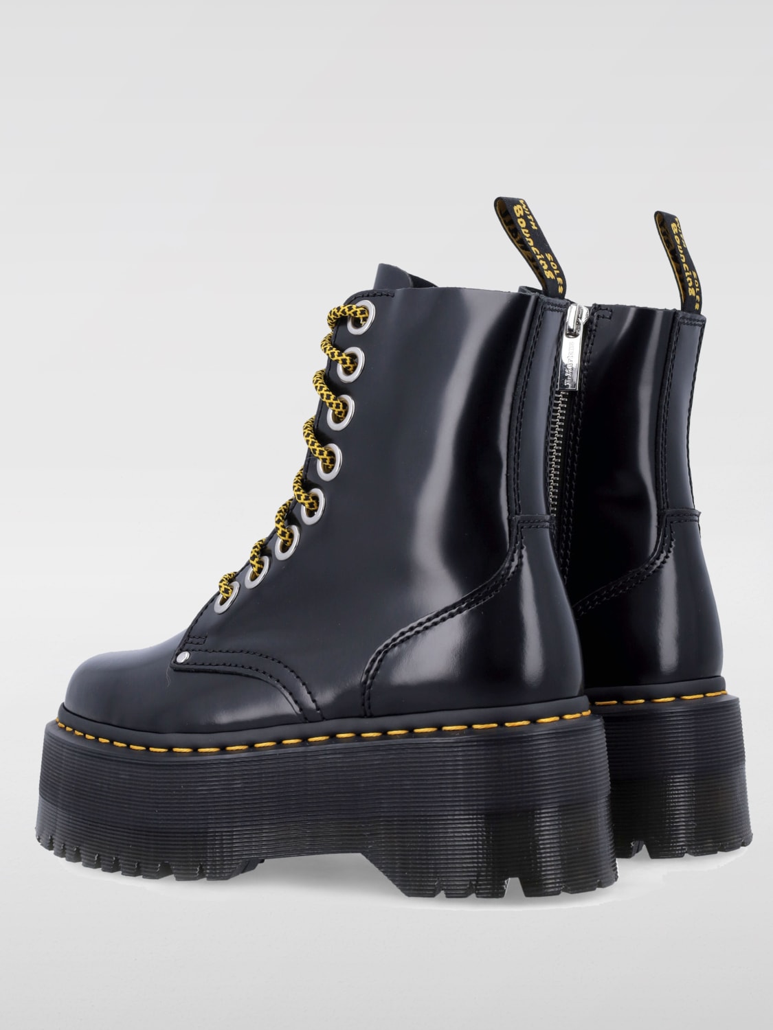 DR. MARTENS BOOTS: Flat shoes woman Dr. Martens, Black - Img 4