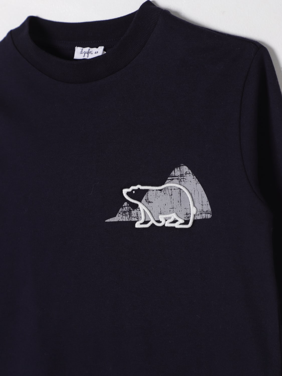 IL GUFO CAMISETA: Camiseta niños Il Gufo, Azul Oscuro - Img 3