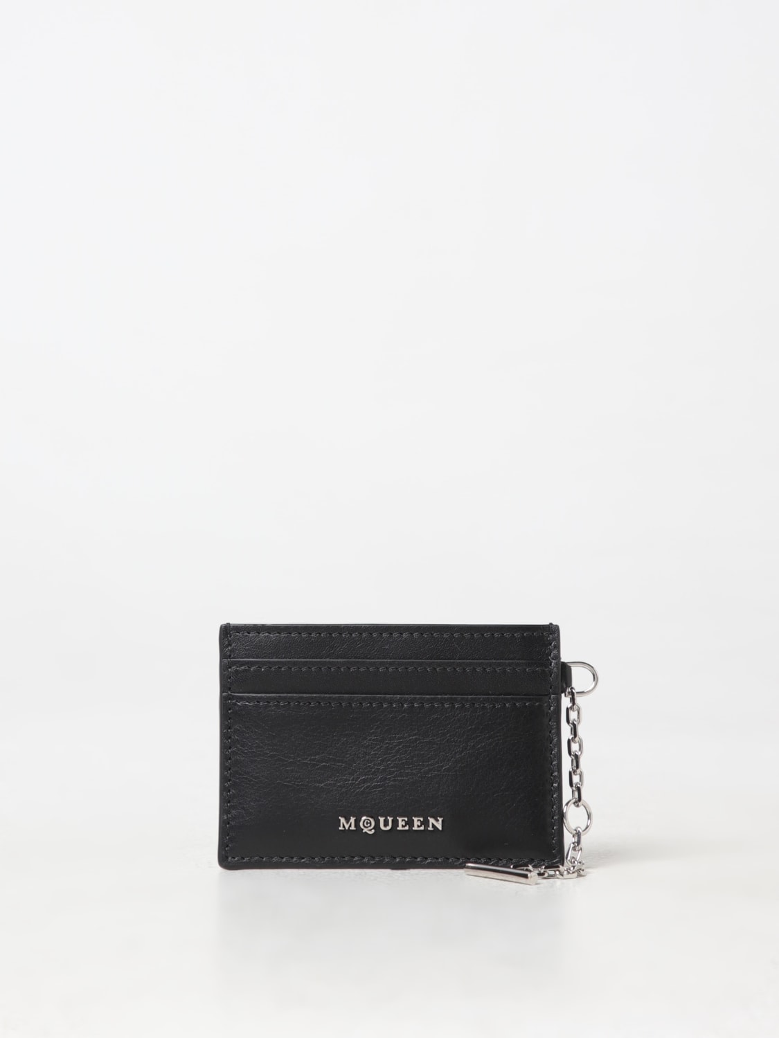MCQUEEN WALLET: Wallet woman McQueen, Black - Img 1