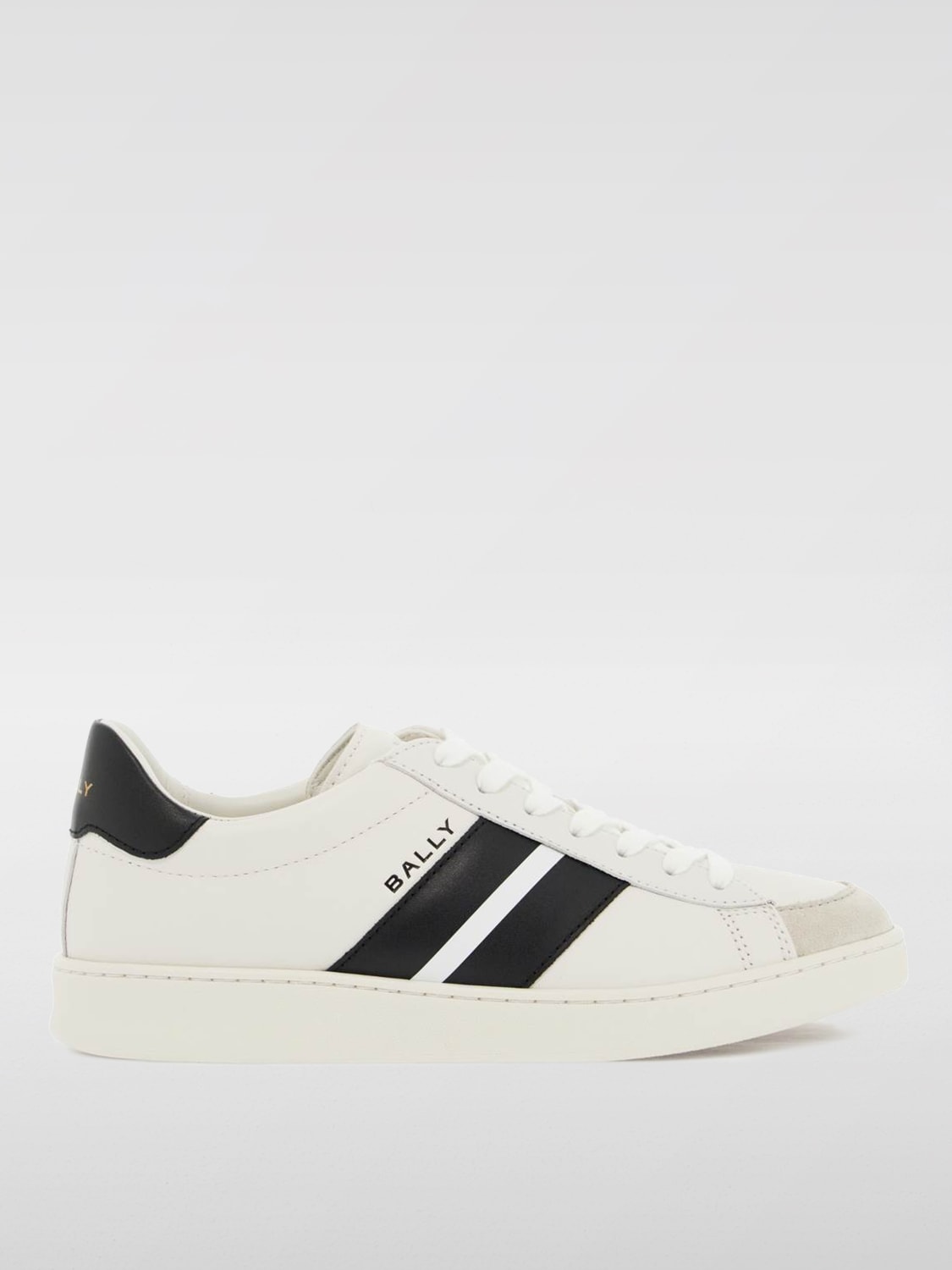 BALLY SNEAKERS: Sneakers Bally in pelle, Bianco 1 - Img 1