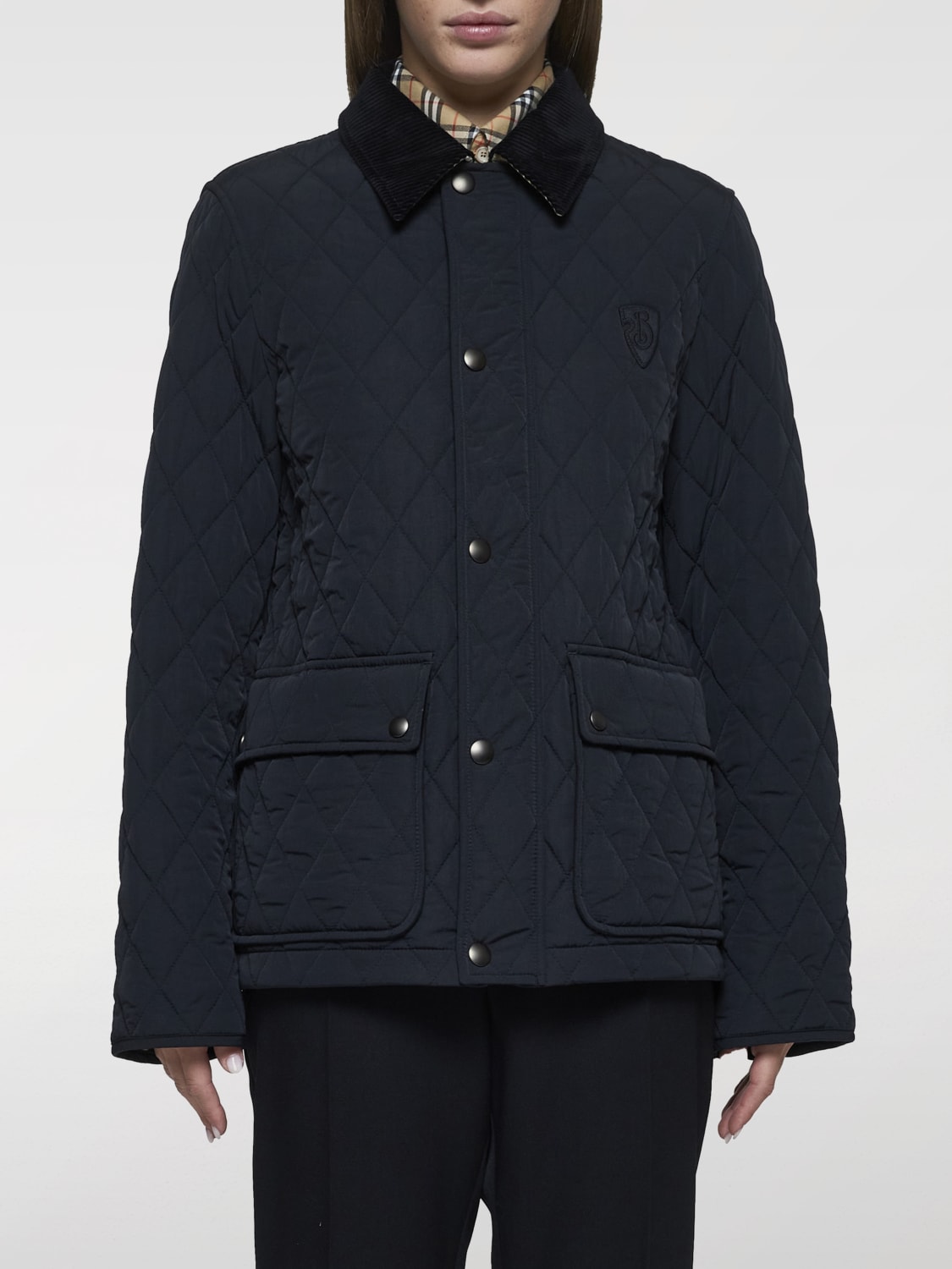 BURBERRY: Jacket woman - Black | Burberry jacket 8096917