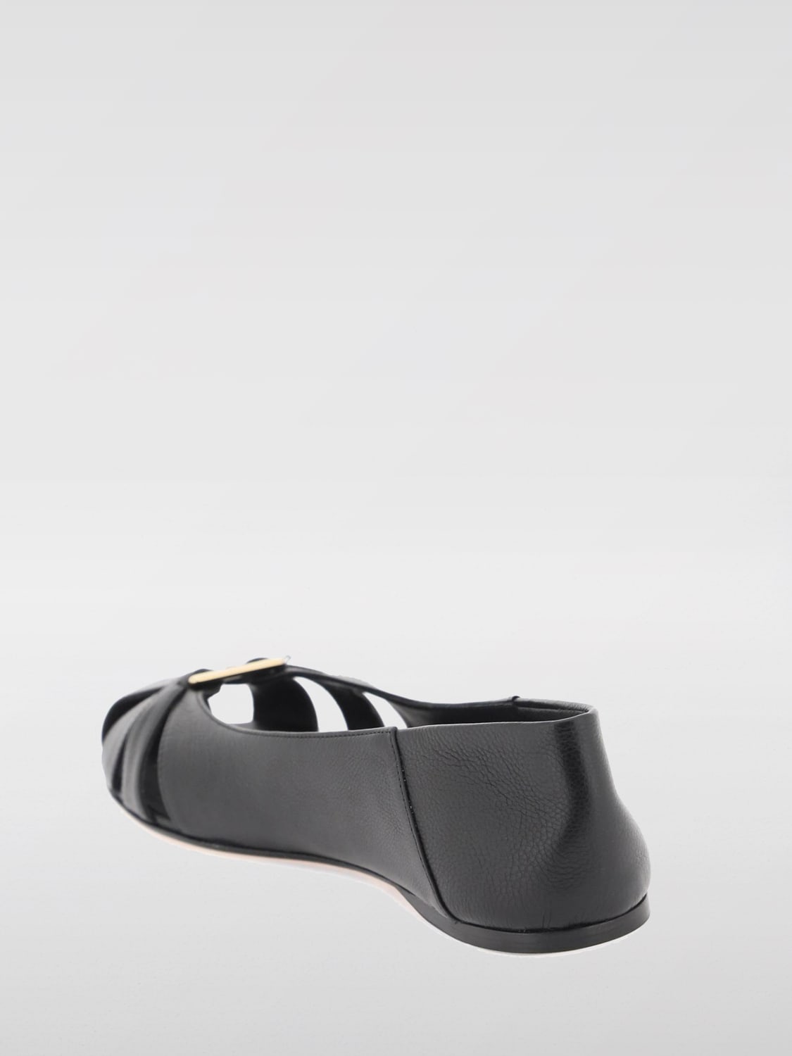 FERRAGAMO FLAT SHOES: Flat shoes woman Ferragamo, Black - Img 2