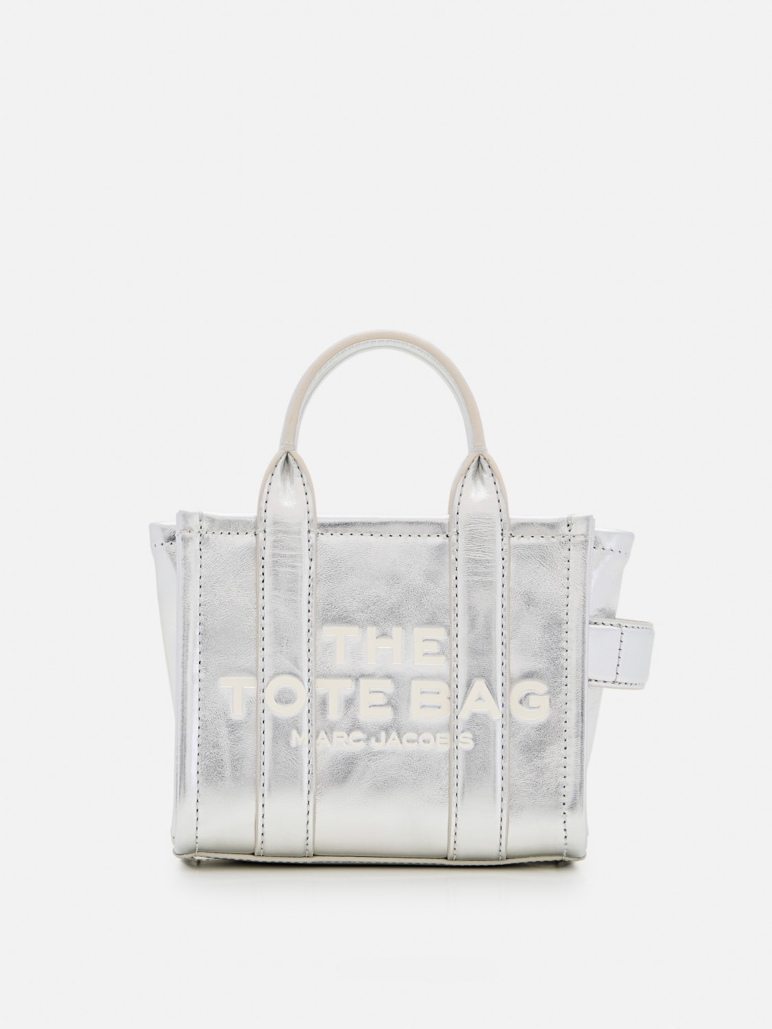 MARC JACOBS SAC CABAS: Sac porté épaule femme Marc Jacobs, Argent - Img 1