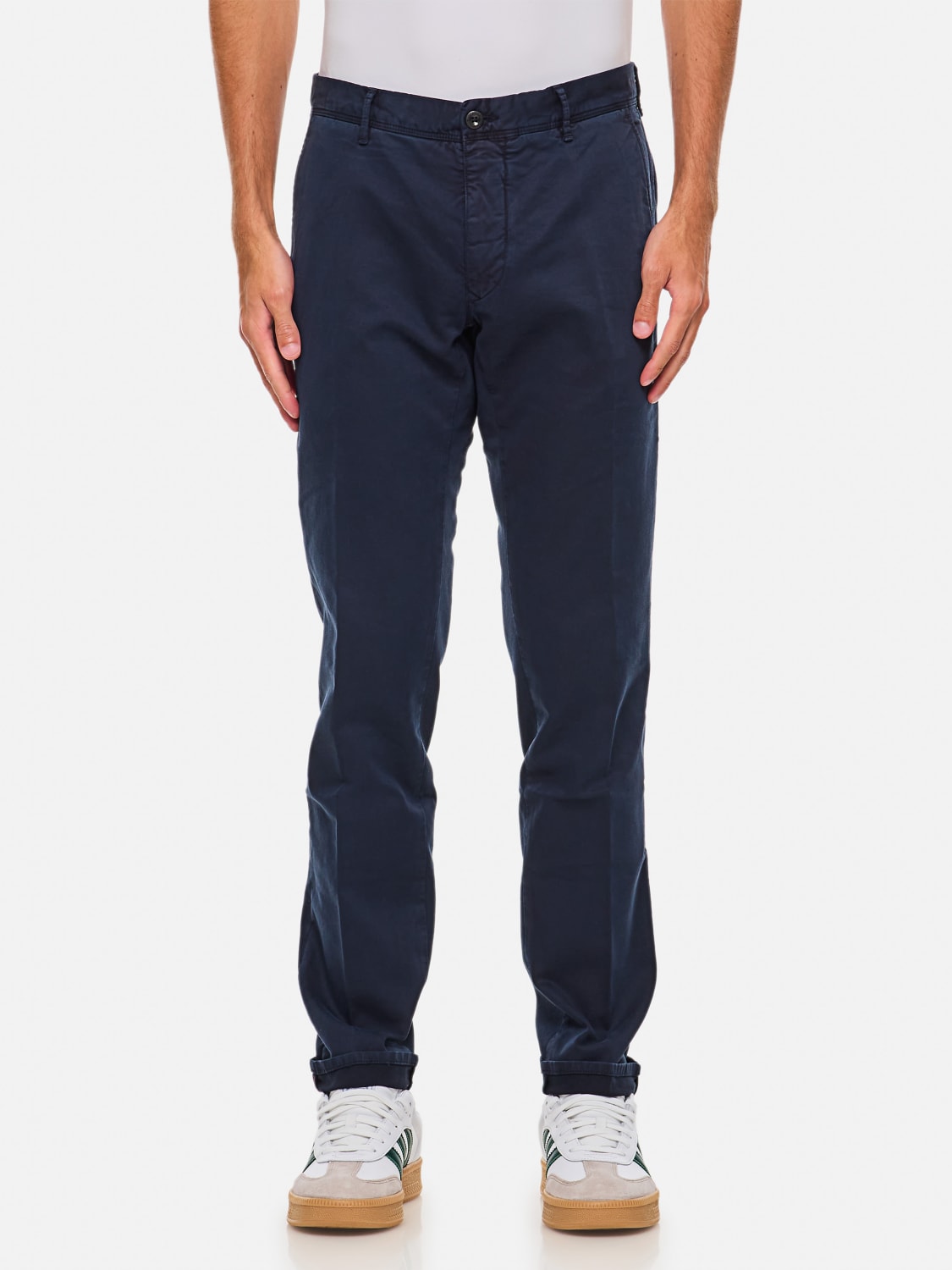 INCOTEX PANTALONI: Pantalone Incotex in cotone , Blue - Img 1