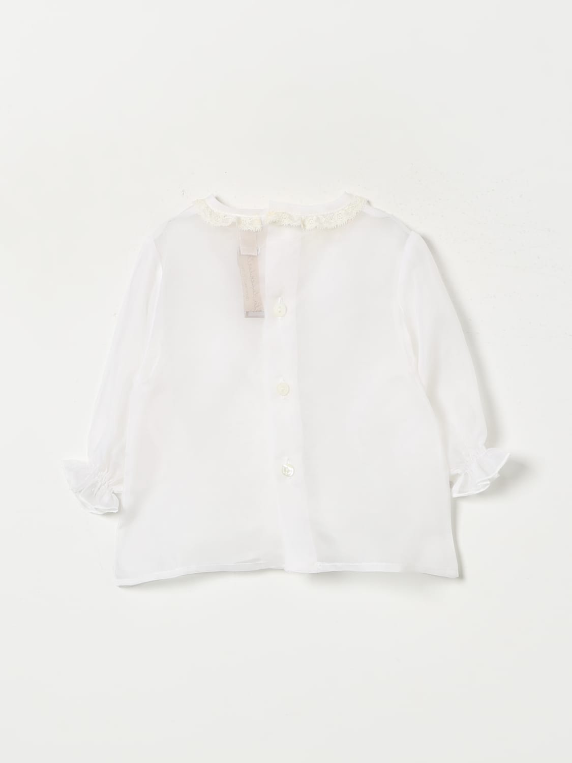 LA STUPENDERIA 衬衫: 衬衫 儿童 La Stupenderia, 白色 - Img 2