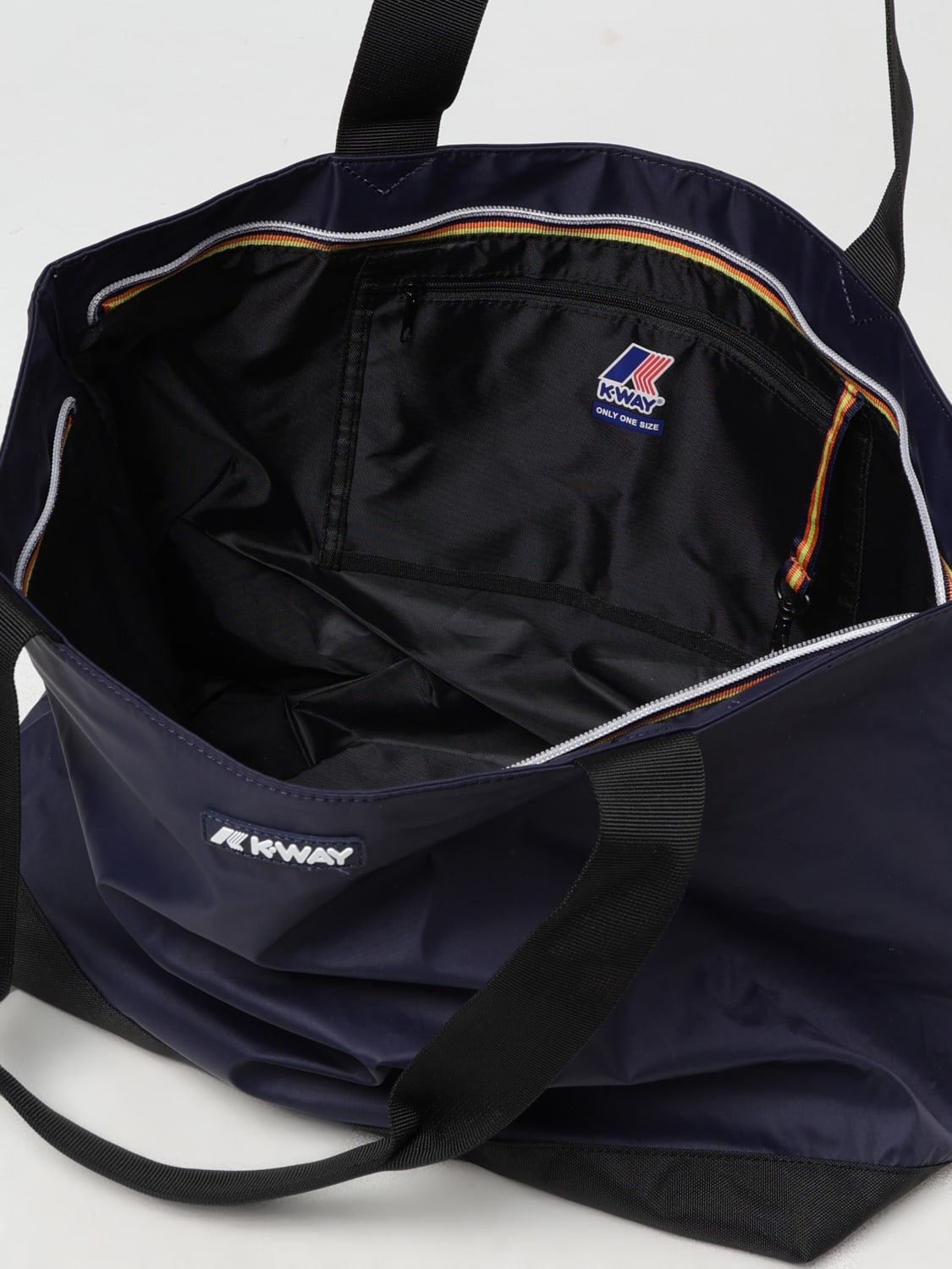 K-WAY SCHULTERTASCHE: Schultertasche damen K-way, Blau - Img 4