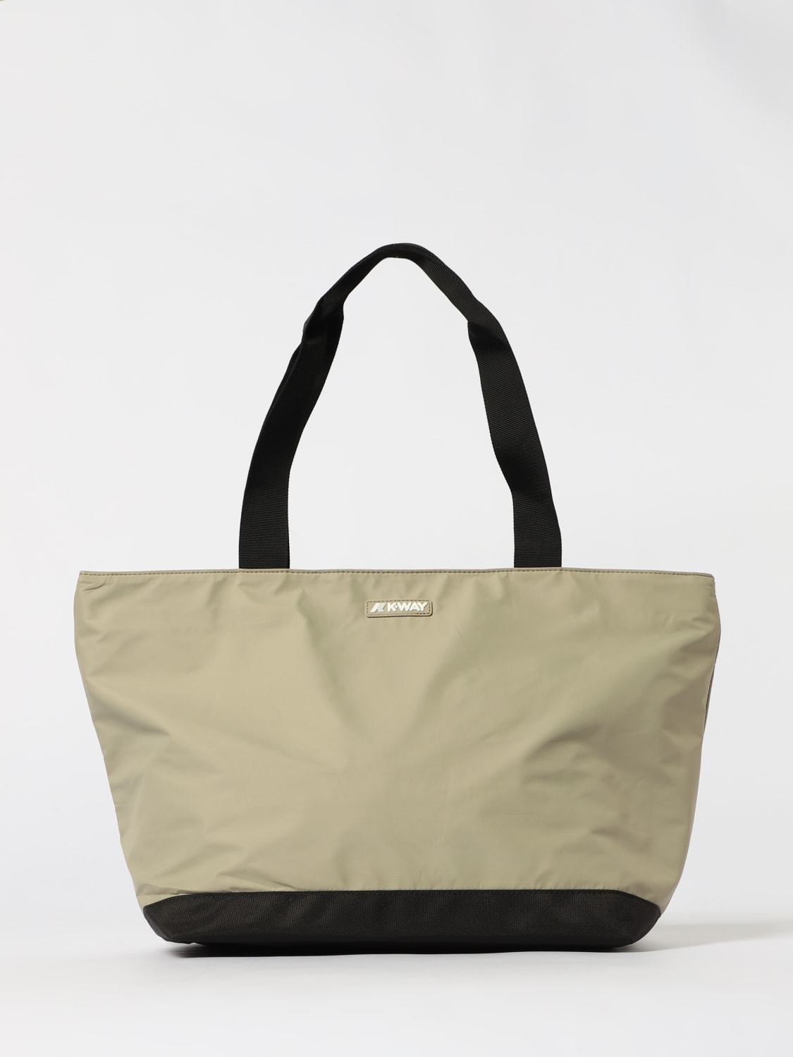 K-WAY BORSA A SPALLA: Borsa Clere in nylon K-way, Verde - Img 1