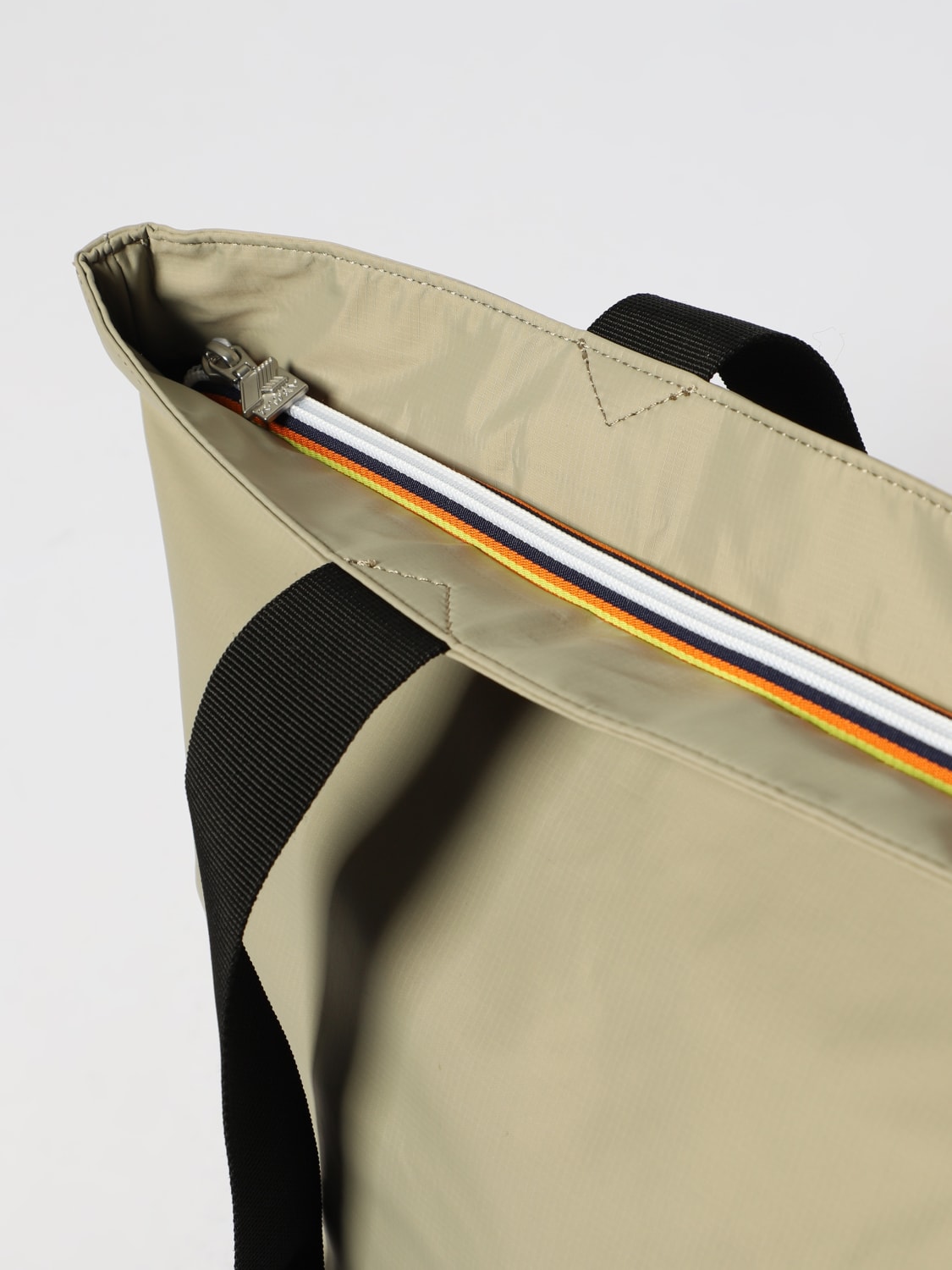 K-WAY BORSA A SPALLA: Borsa Clere in nylon K-way, Verde - Img 3