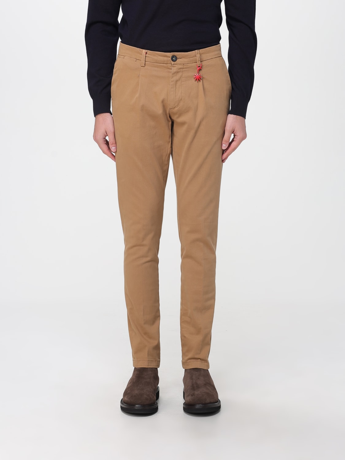MANUEL RITZ PANTS: Pants men Manuel Ritz, Brown - Img 1