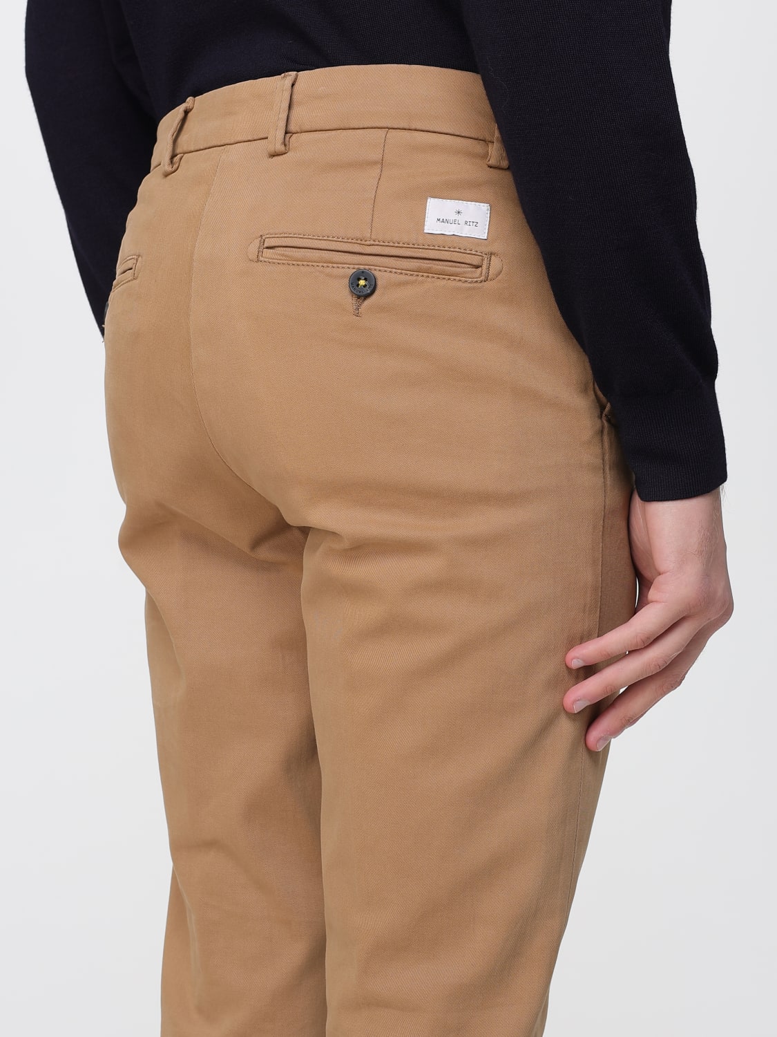 MANUEL RITZ PANTS: Pants men Manuel Ritz, Brown - Img 3