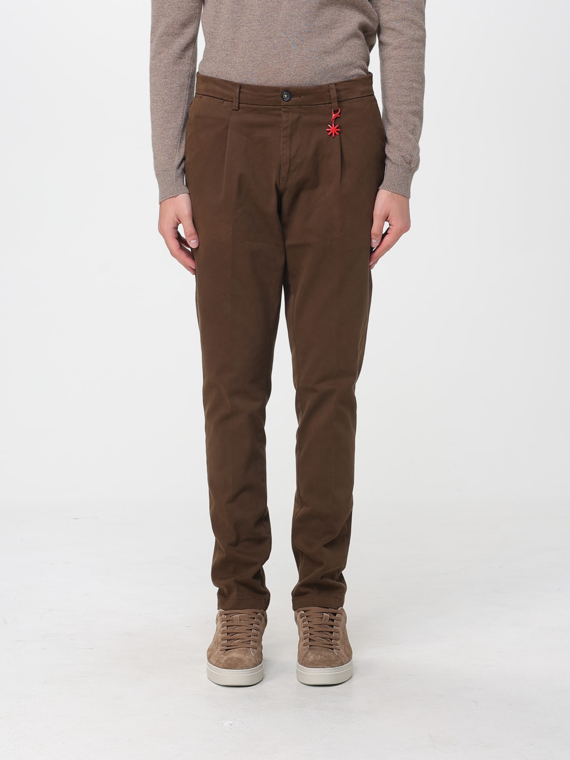 MANUEL RITZ 팬츠: 팬츠 남성 Manuel Ritz, 카멜 - Img 1