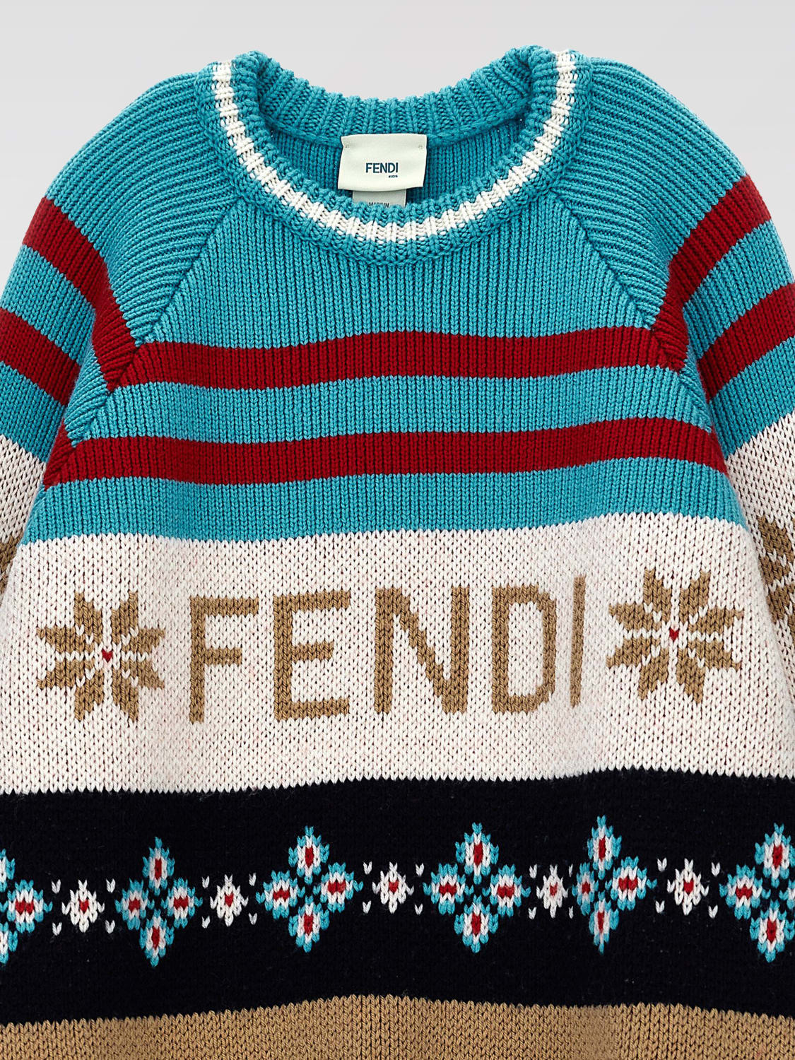 FENDI SWEATER: Sweater kids Fendi, Multicolor - Img 3