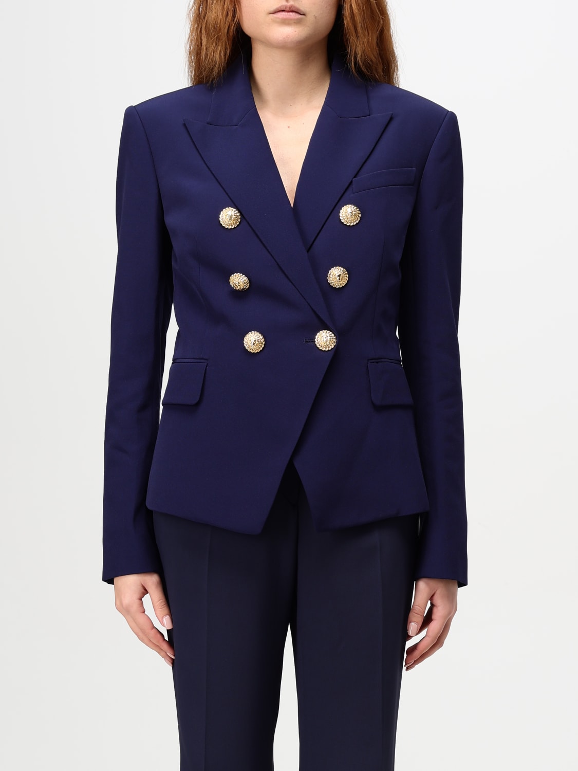 BALMAIN JACKET: Balmain women's blazer, Blue - Img 1