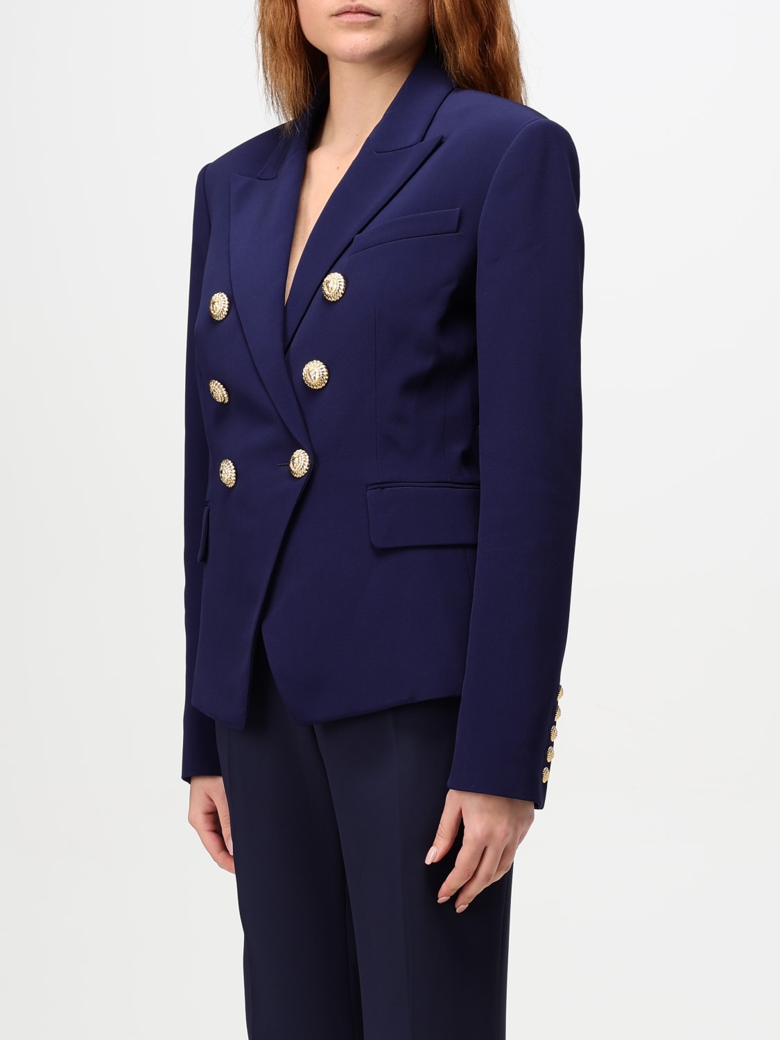 BALMAIN JACKET: Balmain women's blazer, Blue - Img 3