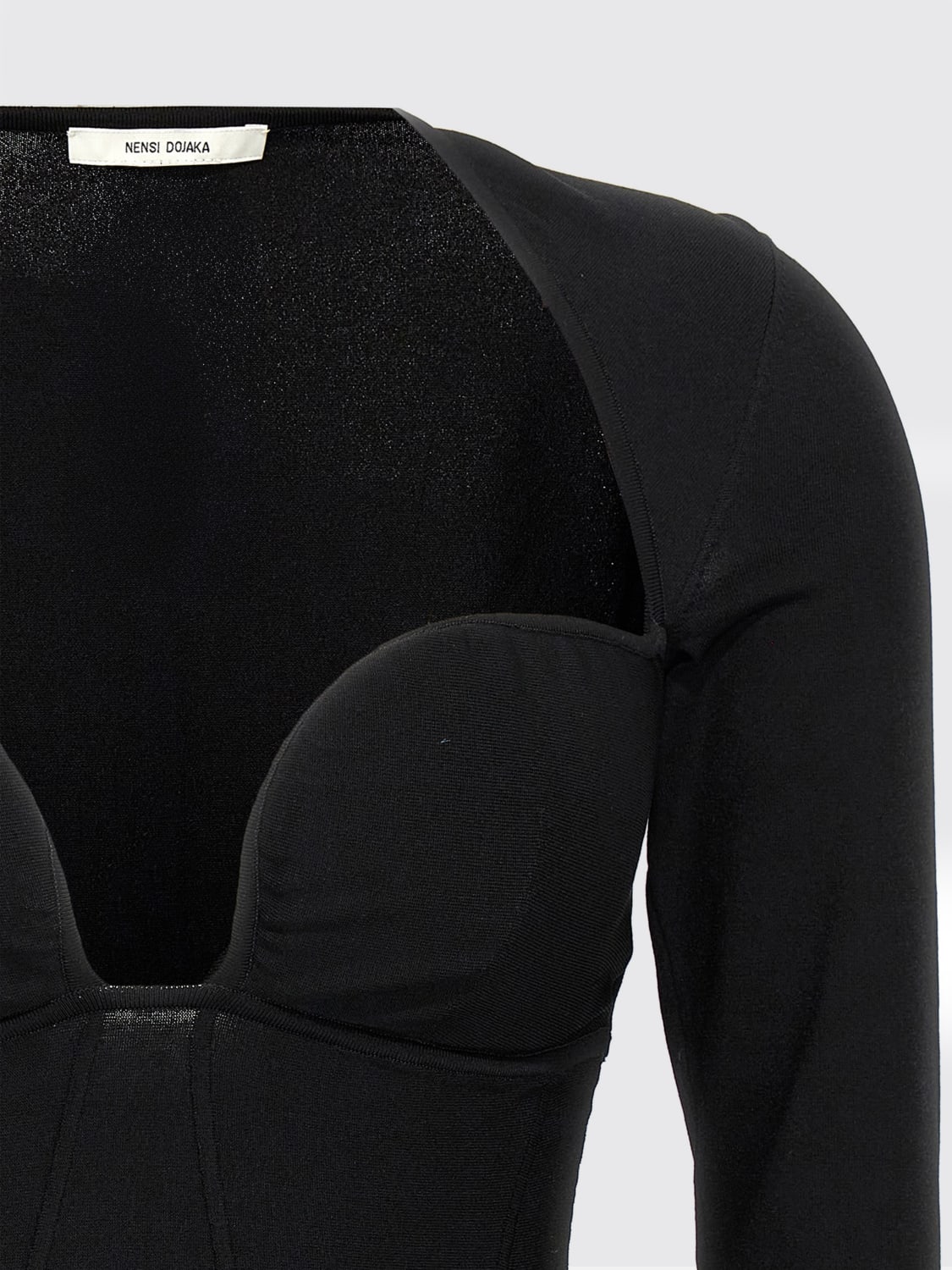 NENSI DOJAKA TOP: Top woman Nensi Dojaka, Black - Img 3