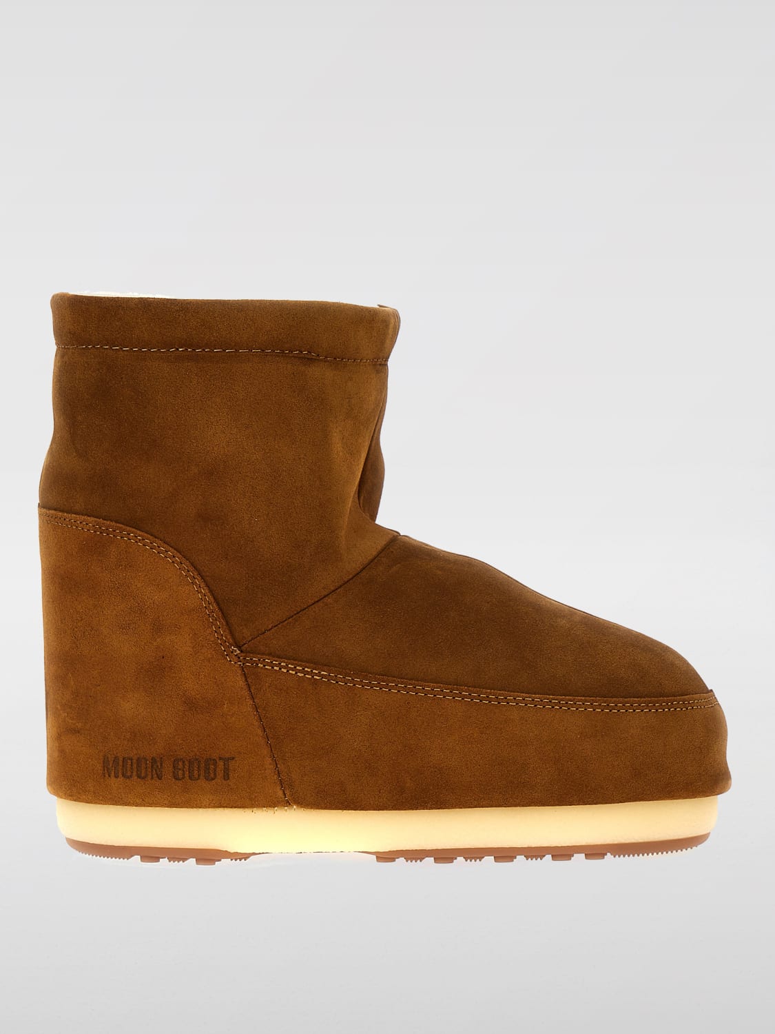 MOON BOOT STIVALI: Stivaletto Icon Moon Boot in camoscio , Marrone - Img 1