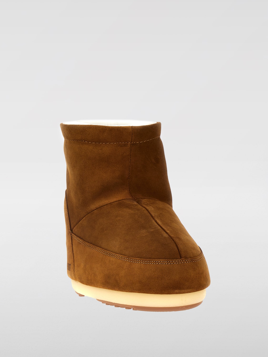 MOON BOOT STIVALI: Stivaletto Icon Moon Boot in camoscio , Marrone - Img 2
