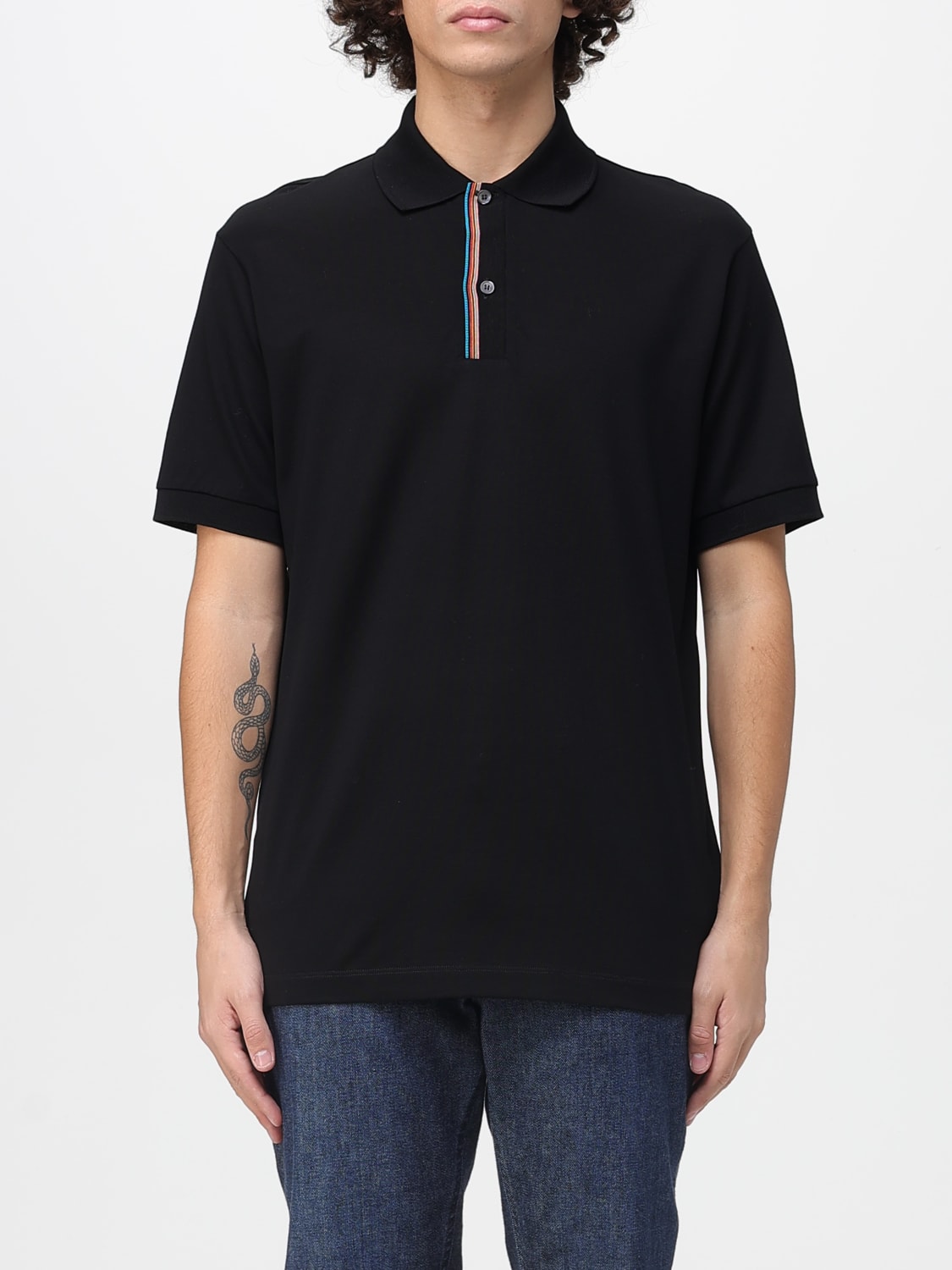 PAUL SMITH POLO: Polo in cotone Paul Smith, Nero - Img 1