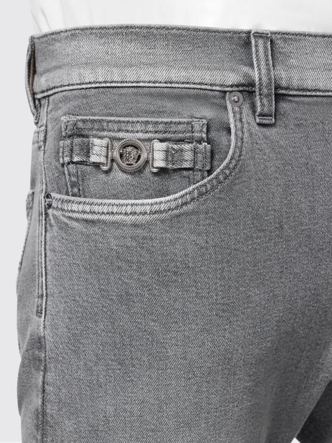 VERSACE JEANS: Jeans men Versace, Grey - Img 3