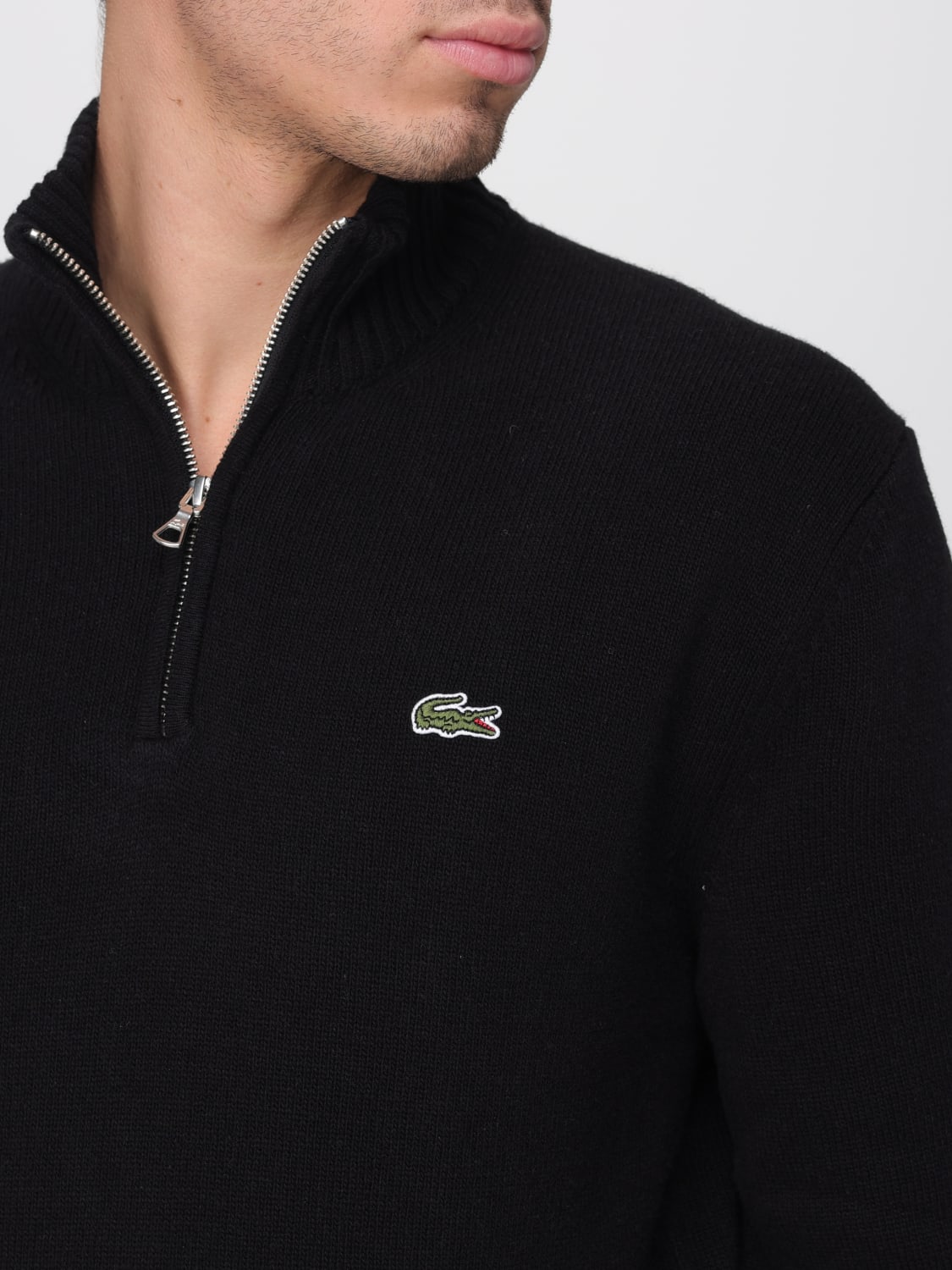 LACOSTE SWEATER: Sweater men Lacoste, Black - Img 3