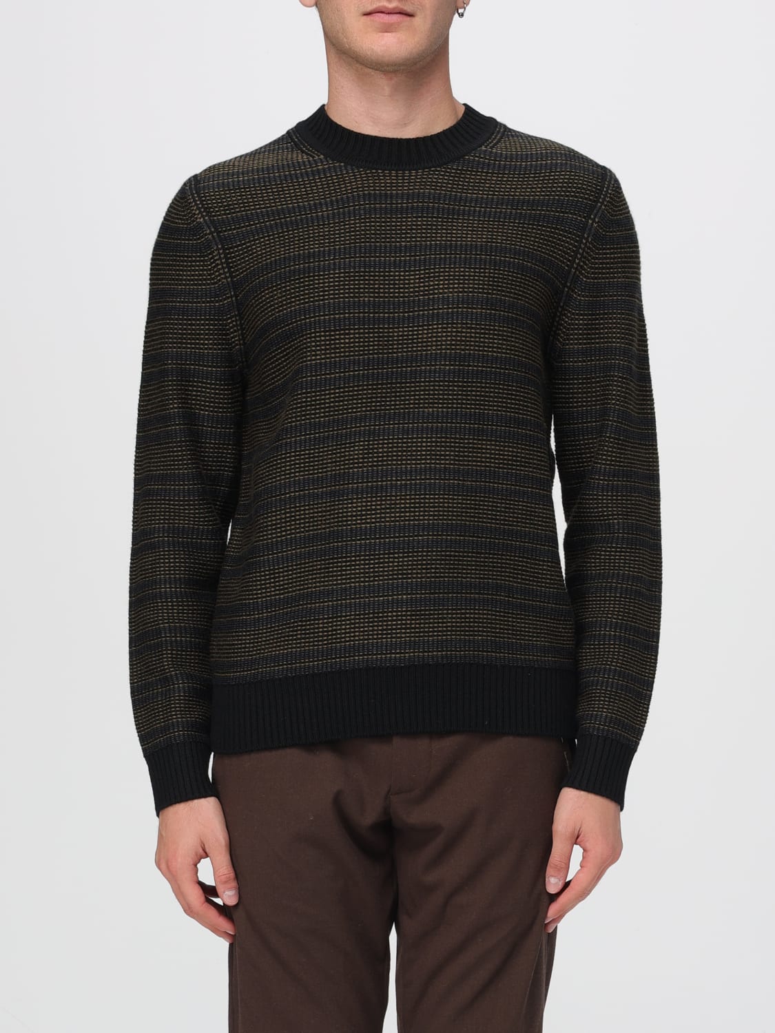 BOSS SWEATER: Sweater men Boss, Black - Img 1