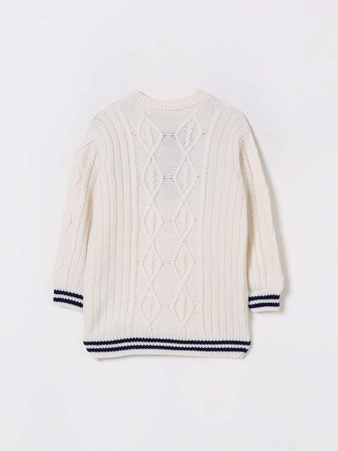 ELISABETTA FRANCHI LA MIA BAMBINA PULL: Robe enfant Elisabetta Franchi La Mia Bambina, Beurre - Img 2