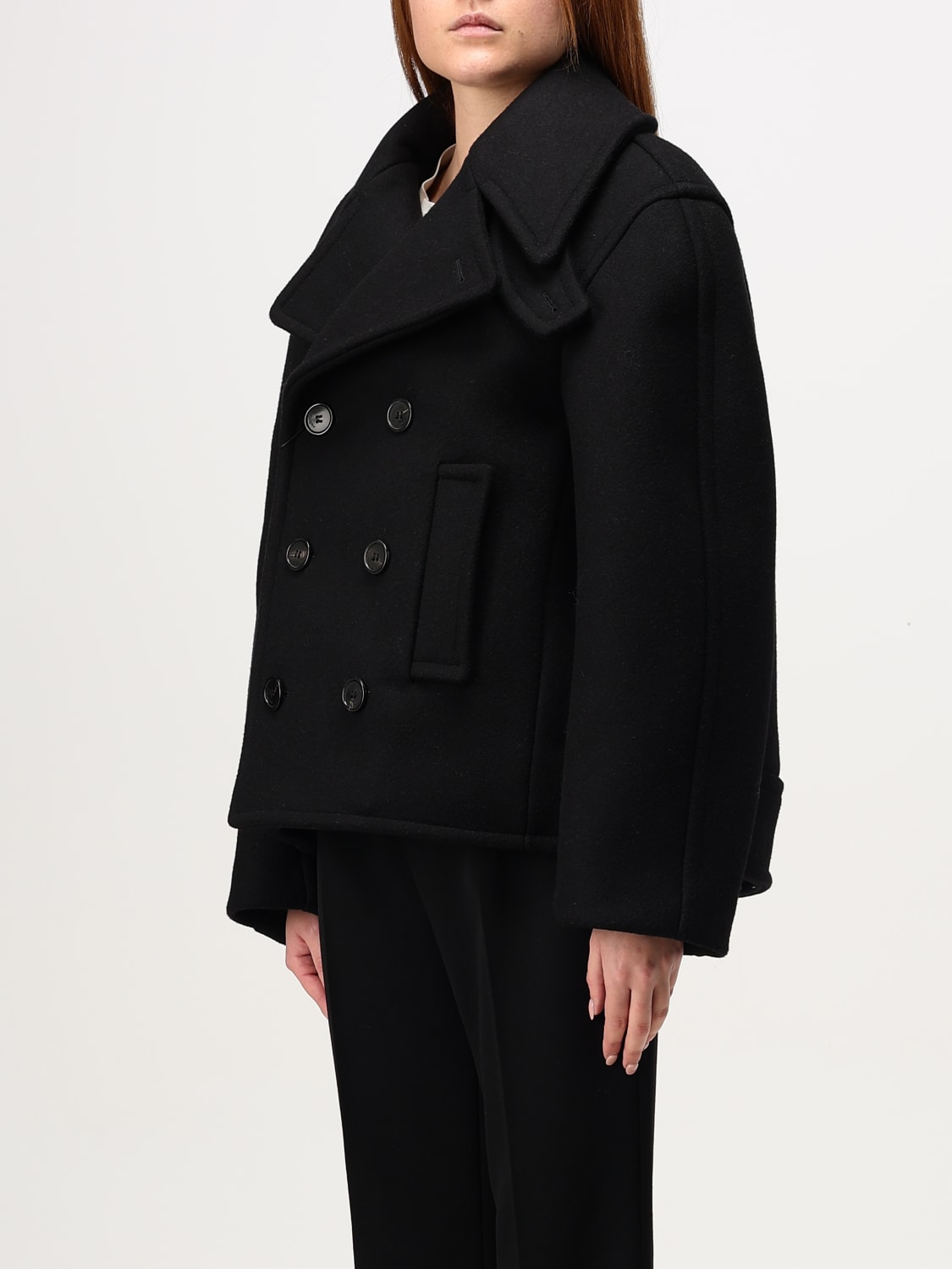 SAINT LAURENT COAT: Trench coat woman Saint Laurent, Black - Img 4
