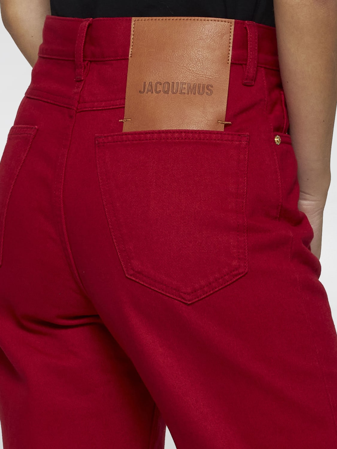 JACQUEMUS JEANS: Jeans damen Jacquemus, Rot - Img 3