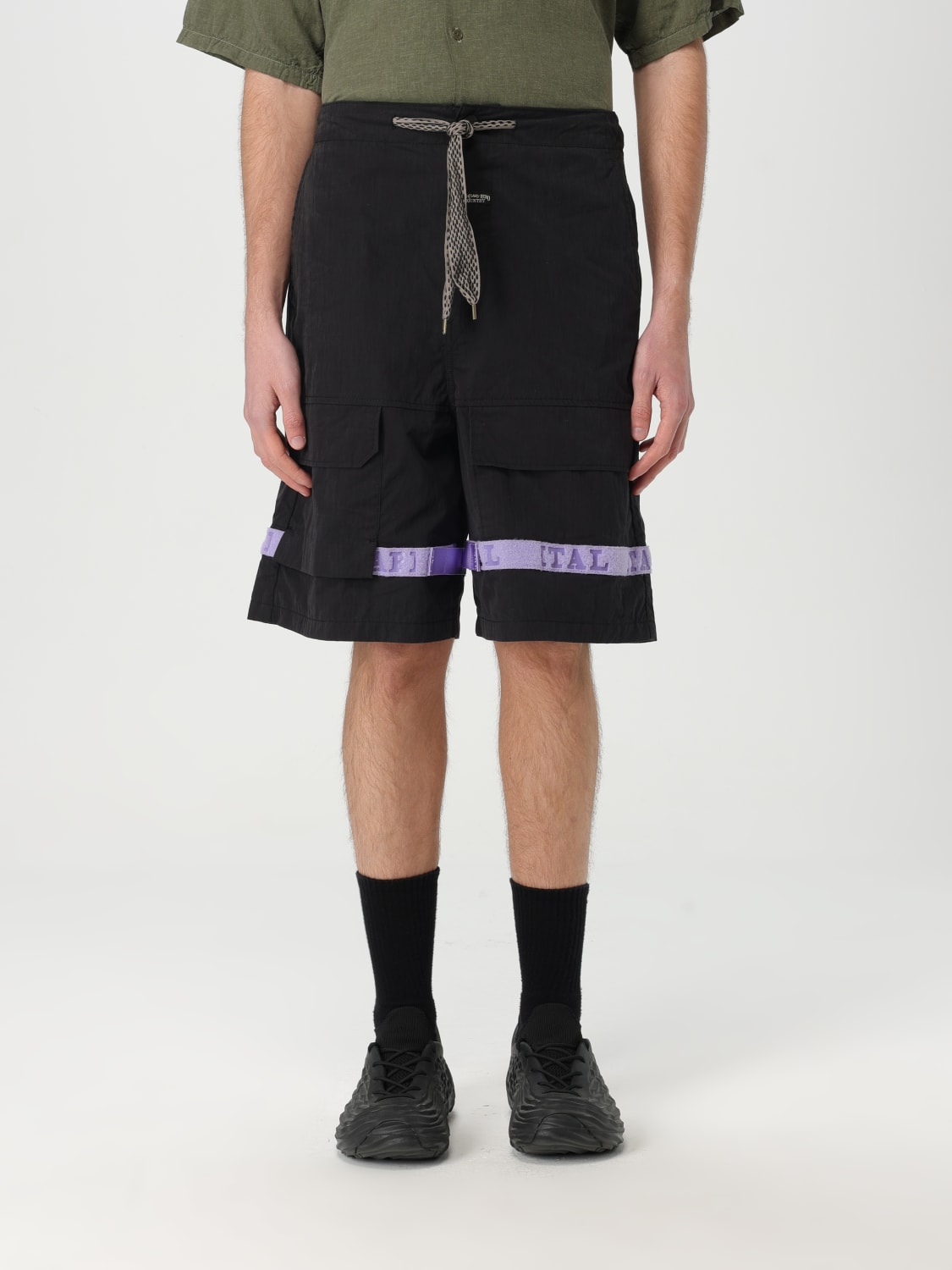 KAPITAL：ショートパンツ メンズ - ブラック | GIGLIO.COMオンラインの