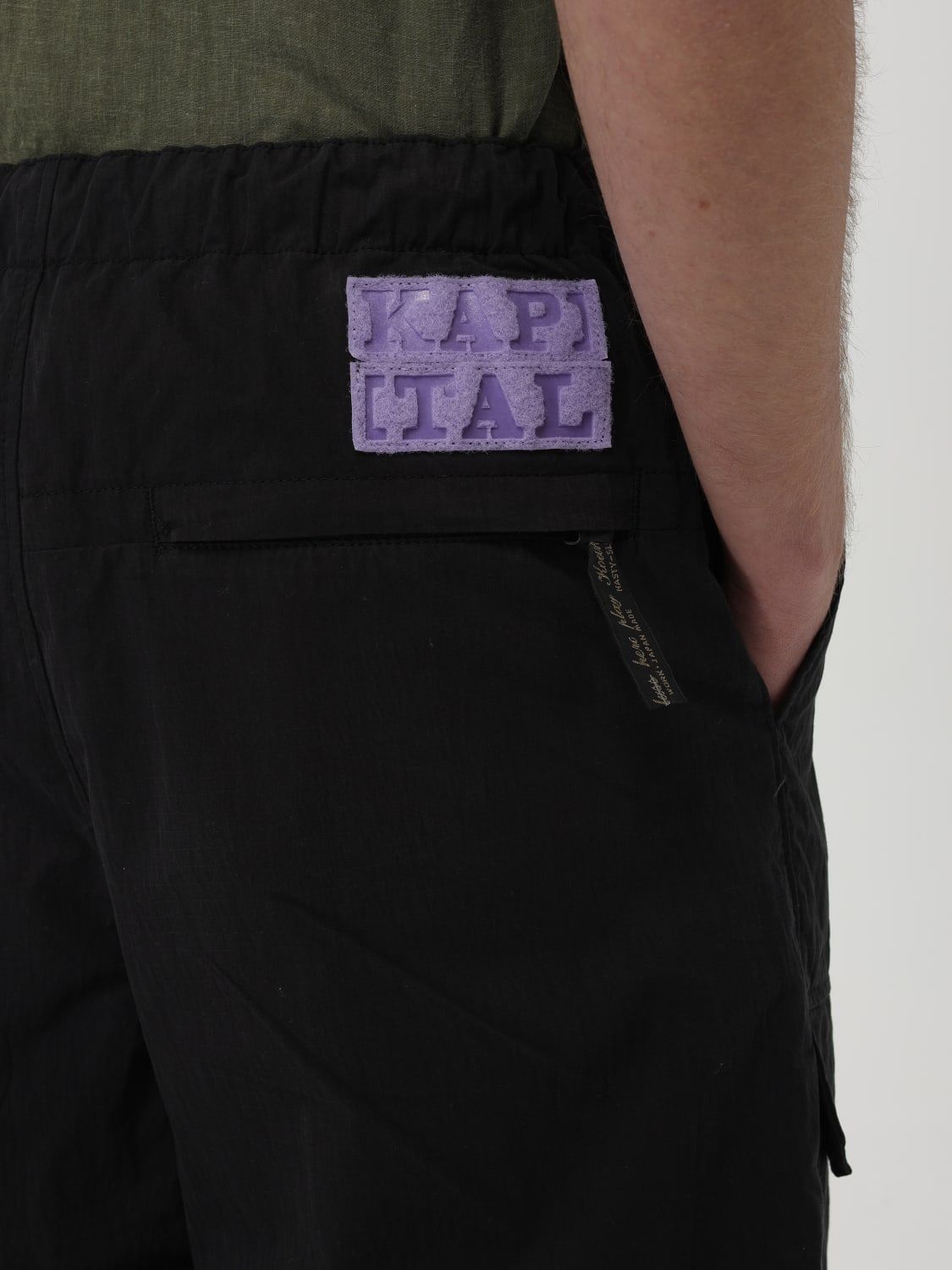 KAPITAL：ショートパンツ メンズ - ブラック | GIGLIO.COMオンラインの