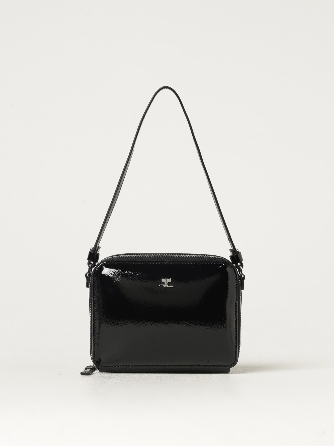 COURRÈGES MINI BAG: Courrèges women's shoulder bag, Black - Img 1