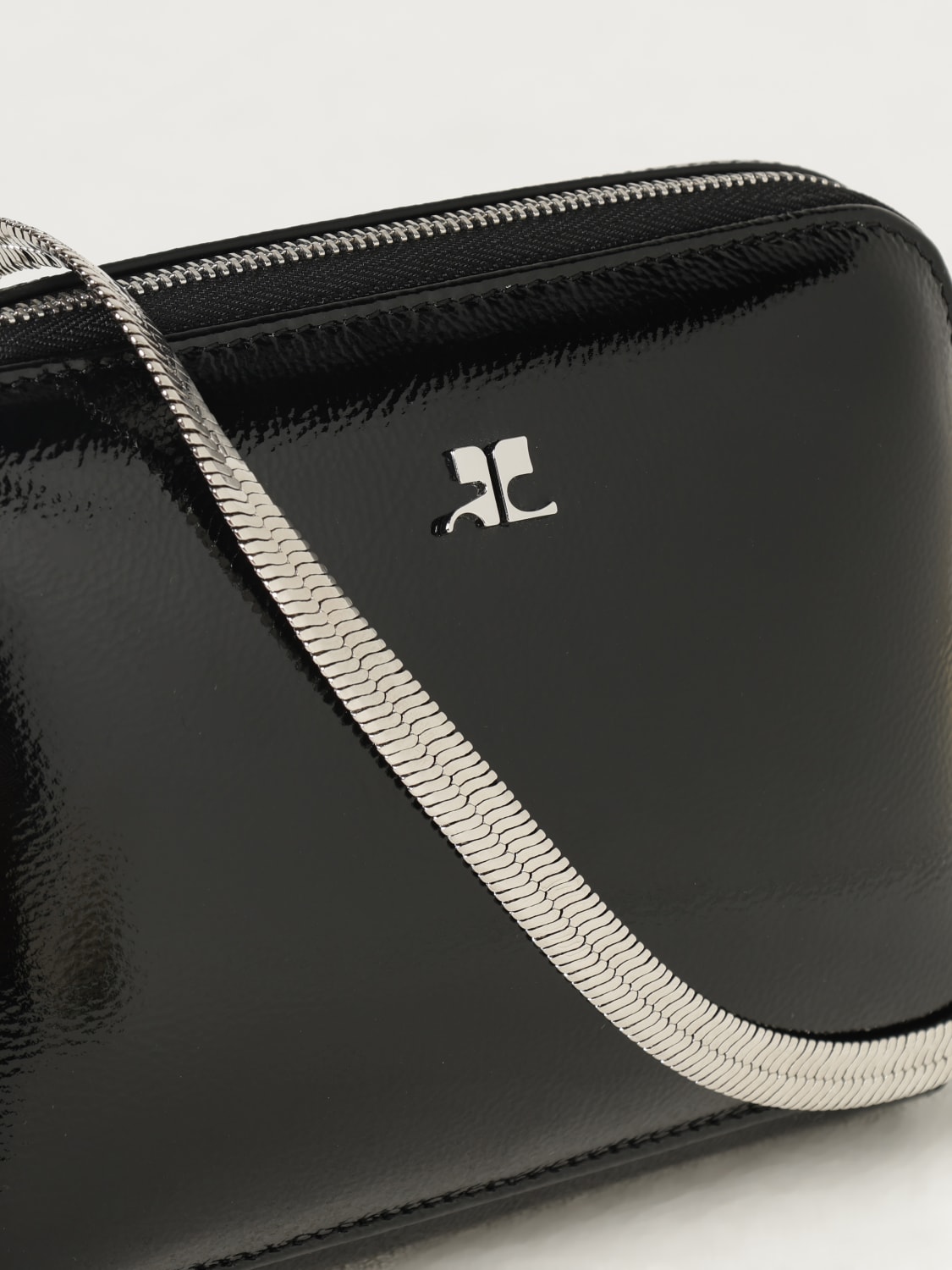 COURRÈGES MINI BAG: Courrèges women's shoulder bag, Black - Img 6