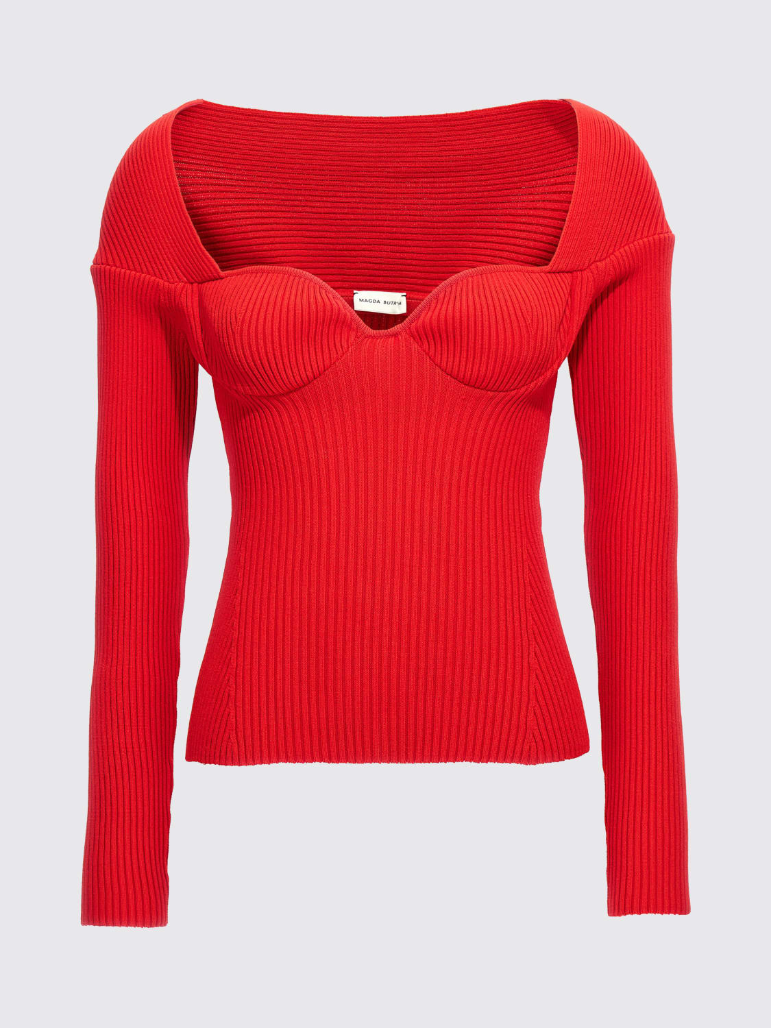 MAGDA BUTRYM TOP: Cardigan woman Magda Butrym, Red - Img 1