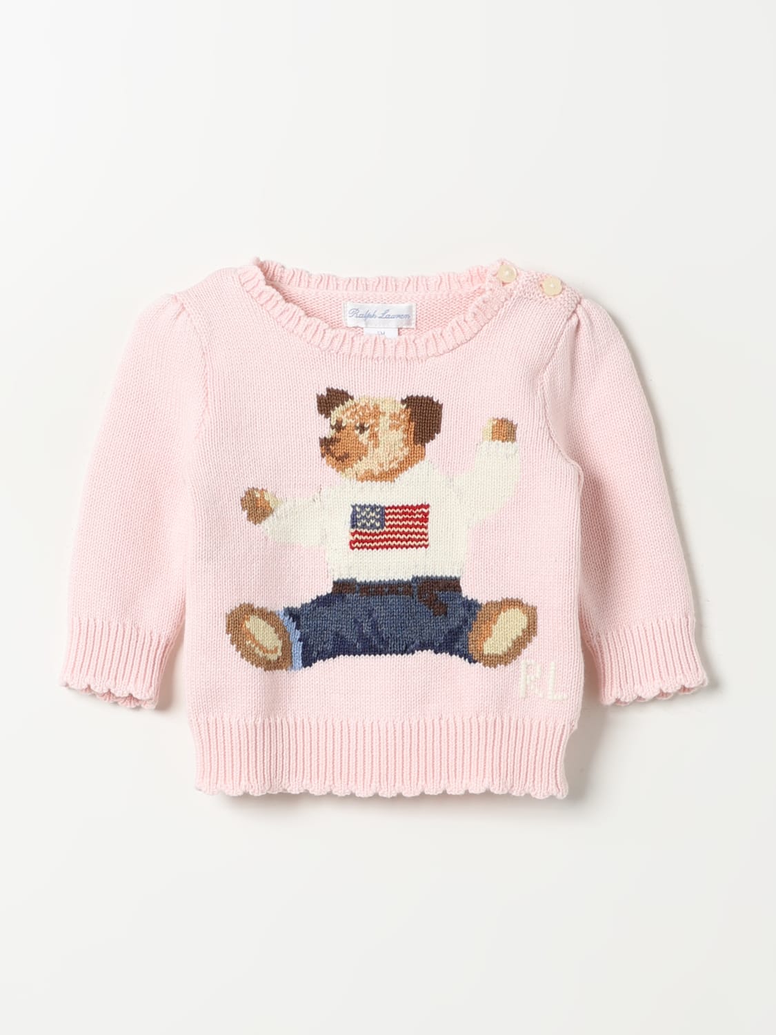 POLO RALPH LAUREN SWEATER: Sweater kids Polo Ralph Lauren, Pink - Img 1