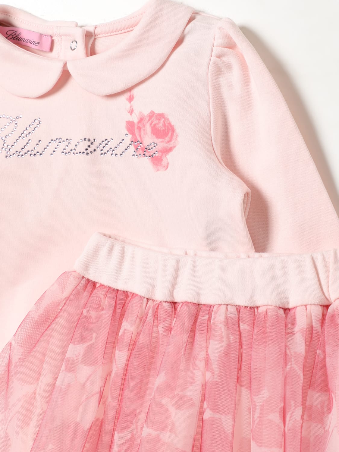 MISS BLUMARINE JUMPSUIT: Romper kids Miss Blumarine, Pink - Img 3