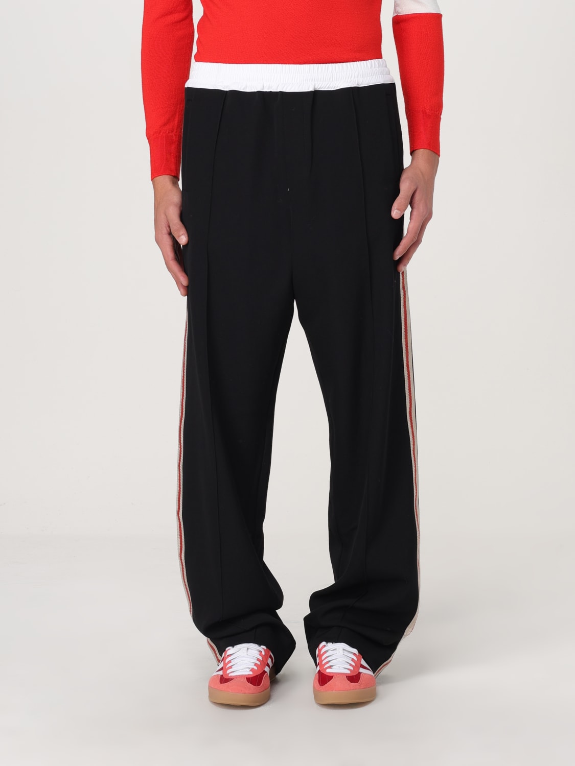 WALES BONNER PANTS: Pants men Wales Bonner, Black - Img 1