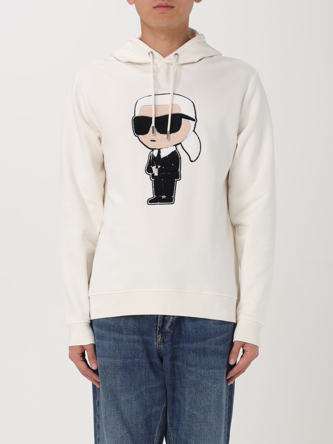 KARL LAGERFELD SWEATSHIRT: Sweatshirt men Karl Lagerfeld, Beige - Img 1