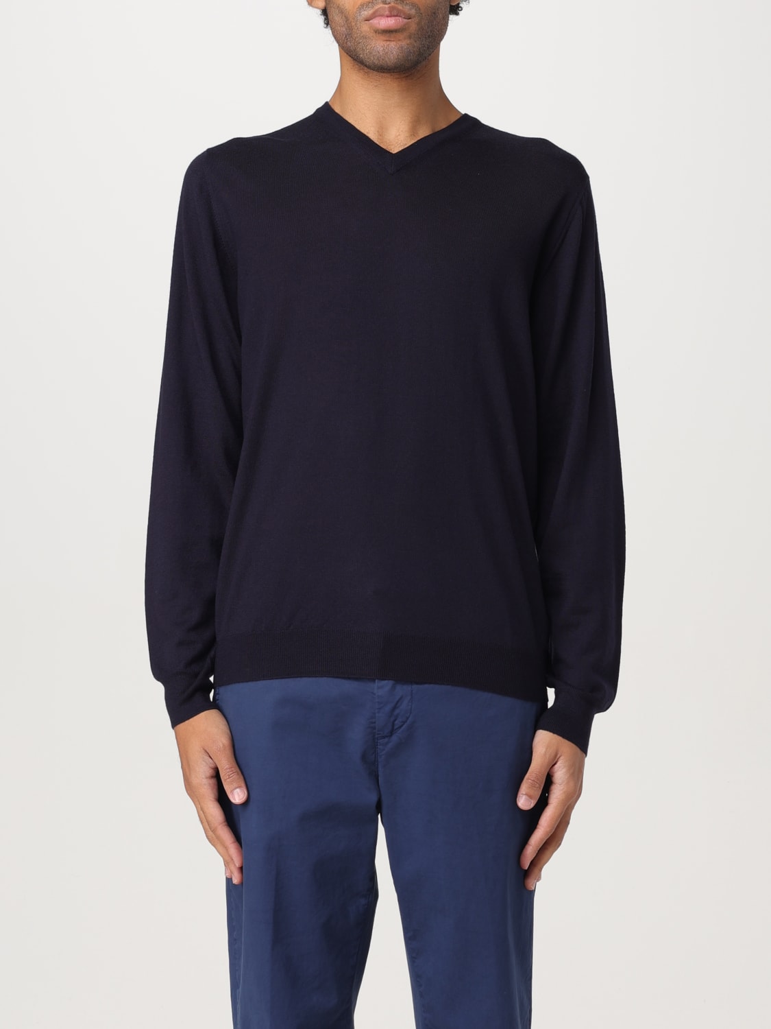 FEDELI PULLOVER: Pullover herren Fedeli, Blau - Img 1