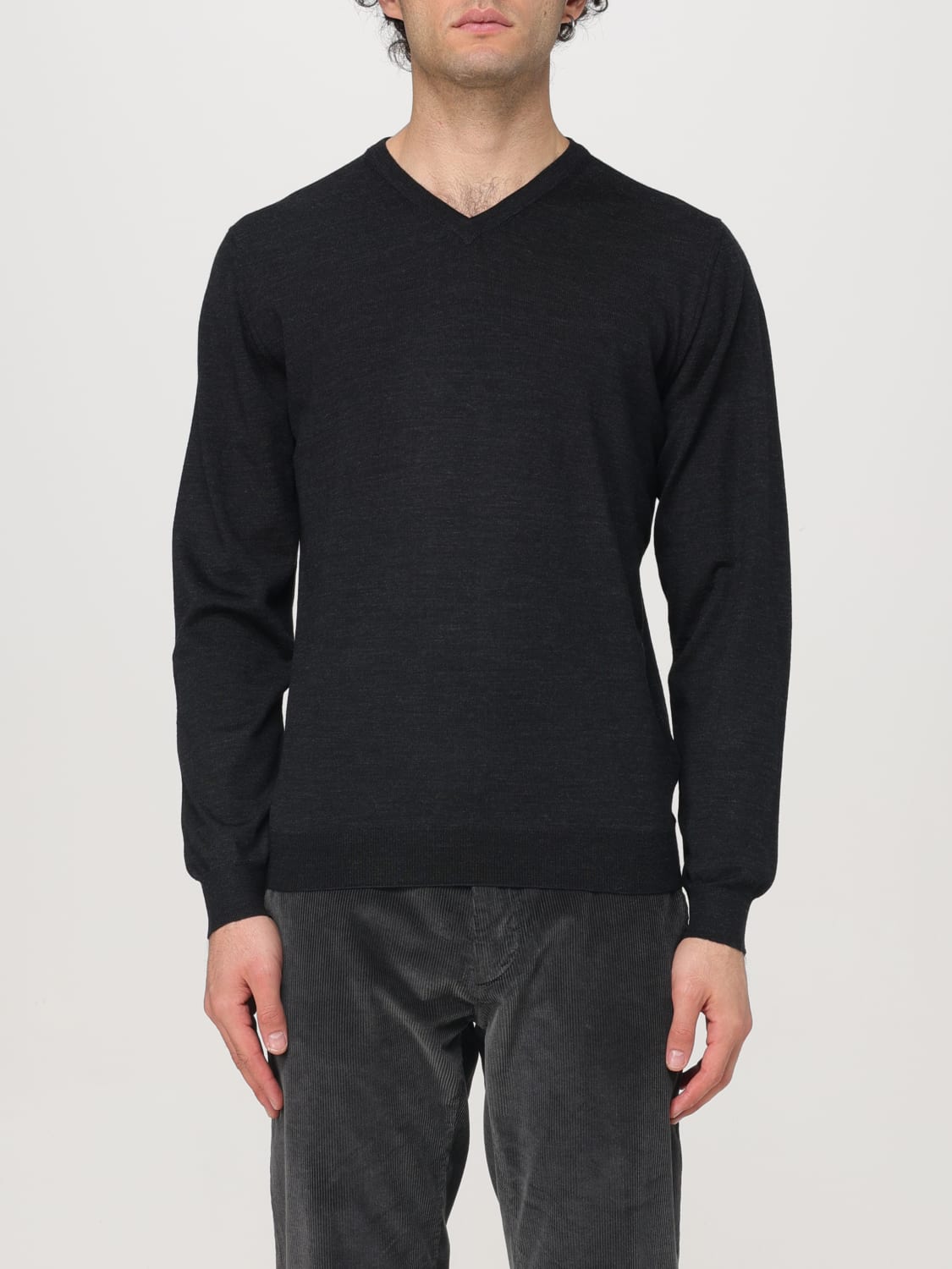 FEDELI SWEATER: Sweater men Fedeli, Grey - Img 1