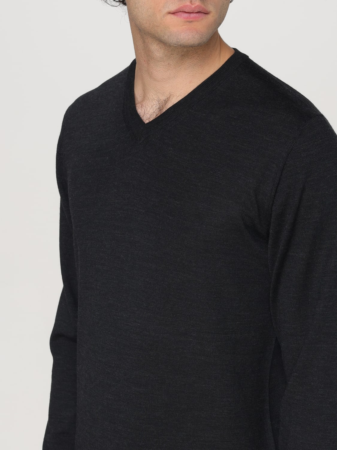 FEDELI SWEATER: Sweater men Fedeli, Grey - Img 3